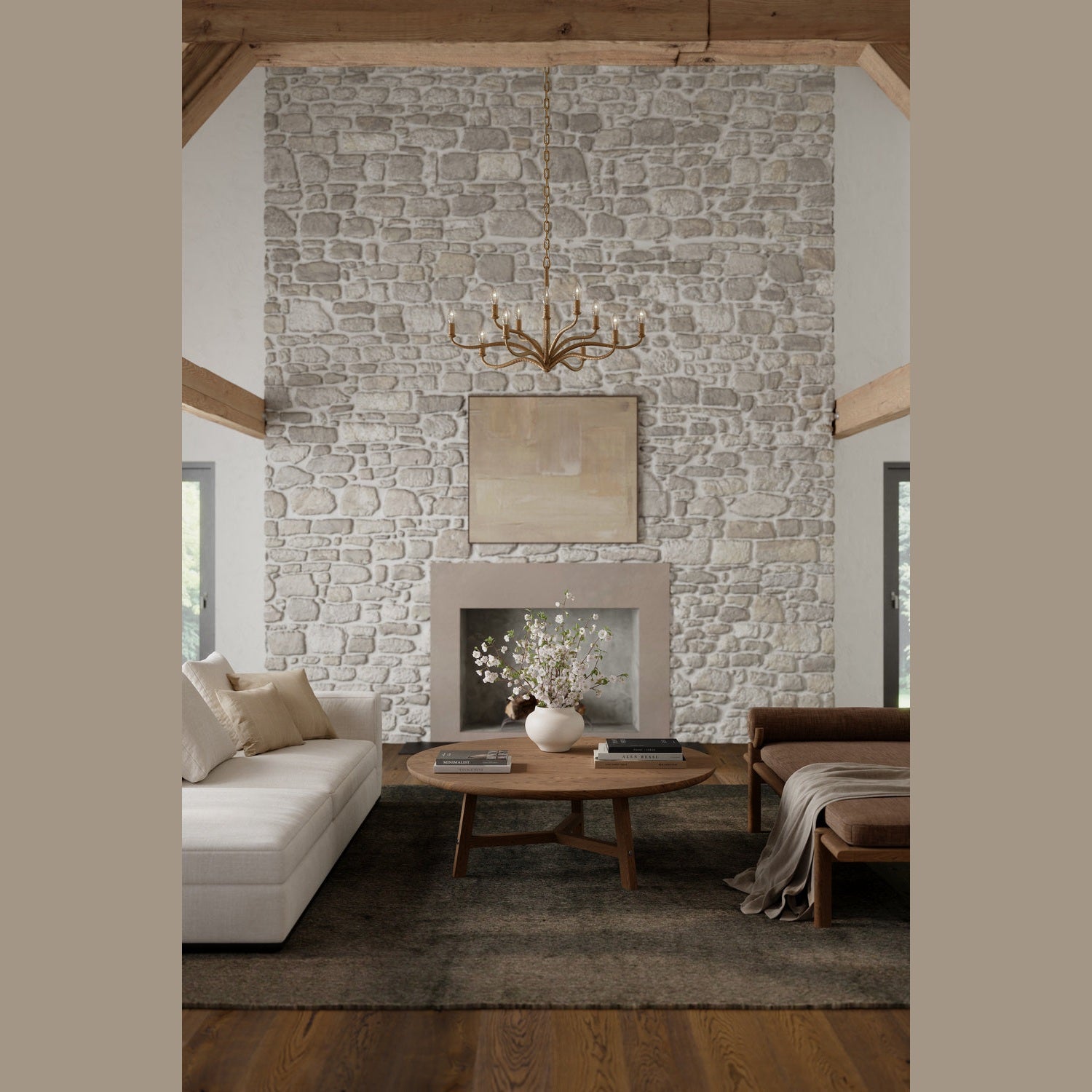 Metropolitan - N3318-891 - 12 Light Chandelier - Dorianne - Textured Dusken Brass