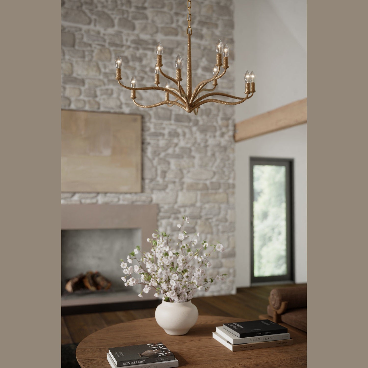 Metropolitan - N3318-891 - 12 Light Chandelier - Dorianne - Textured Dusken Brass