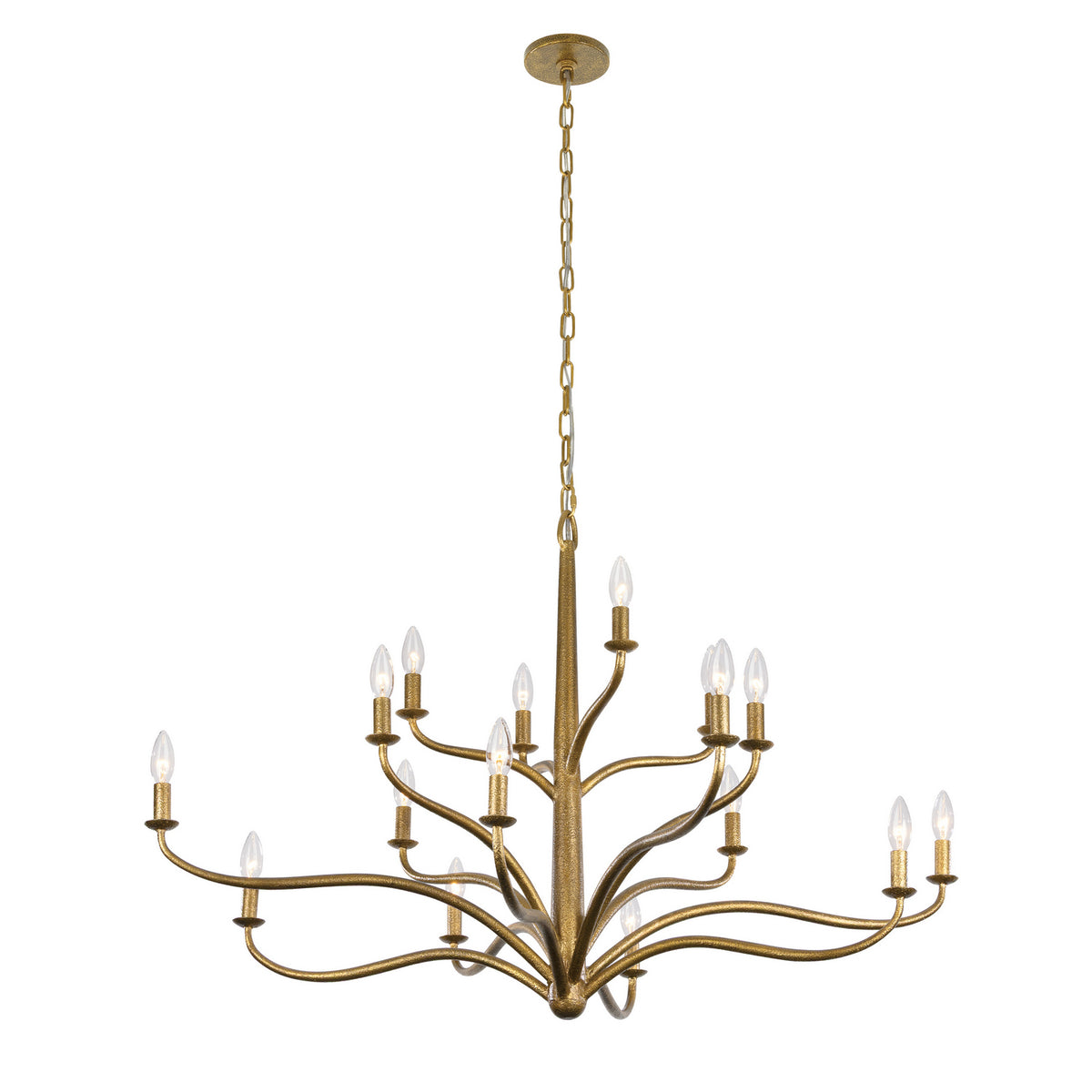 Metropolitan - N3319-891 - 16 Light Chandelier - Dorianne - Textured Dusken Brass