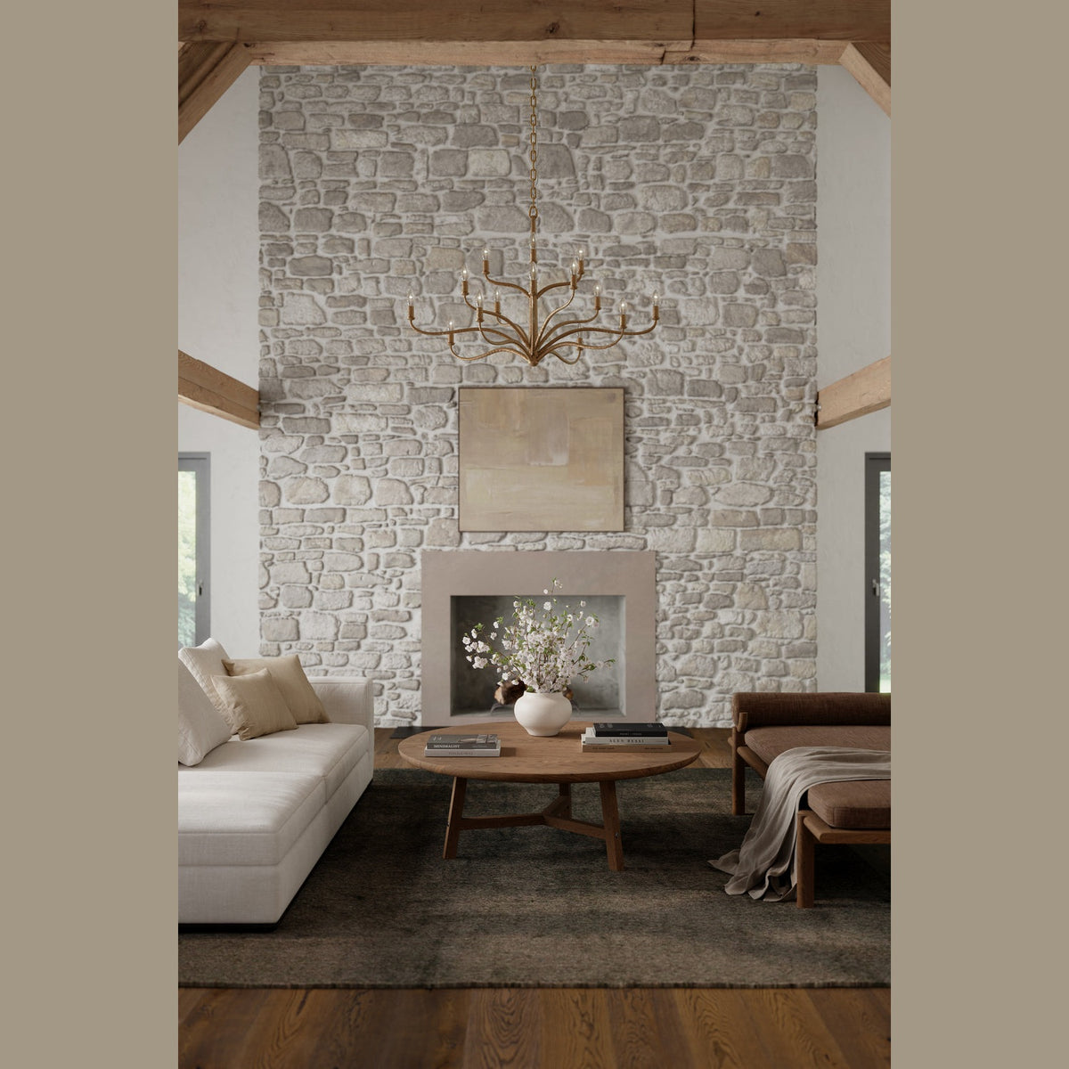 Metropolitan - N3319-891 - 16 Light Chandelier - Dorianne - Textured Dusken Brass