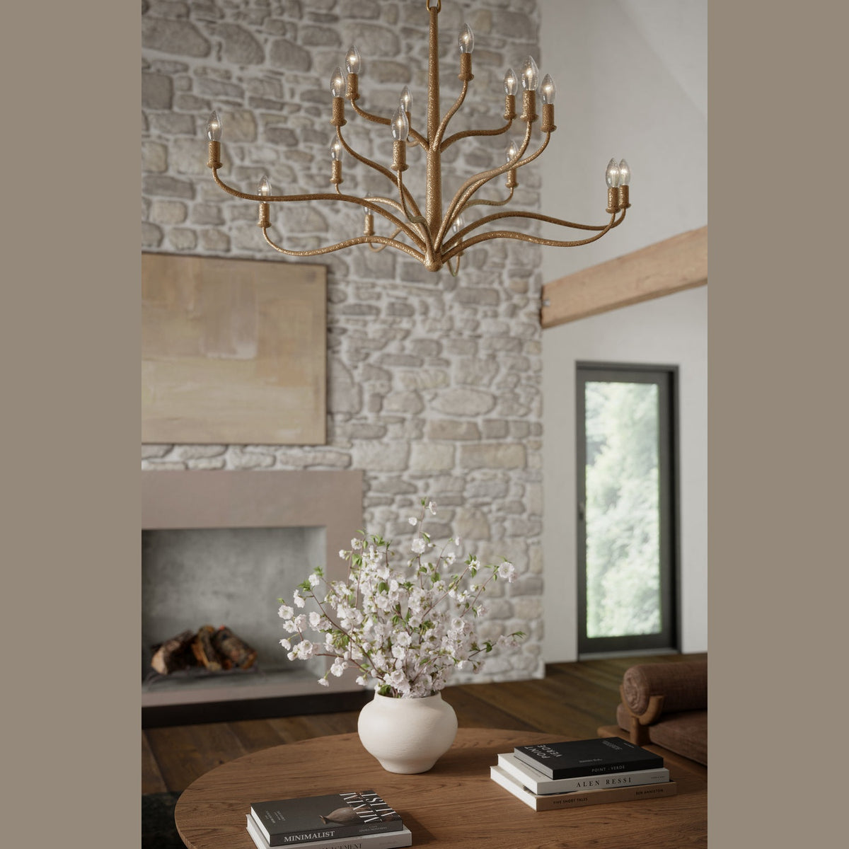 Metropolitan - N3319-891 - 16 Light Chandelier - Dorianne - Textured Dusken Brass
