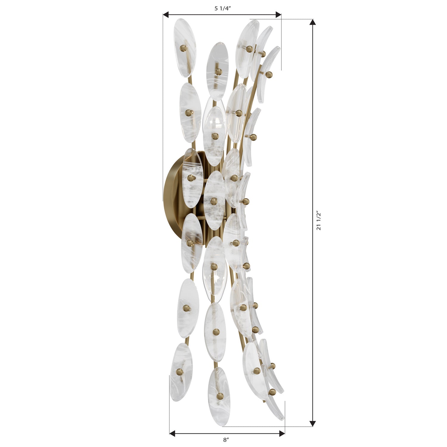 Metropolitan - N3402-870 - Two Light Wall Sconce - Sorra - Painted Legacy Brass