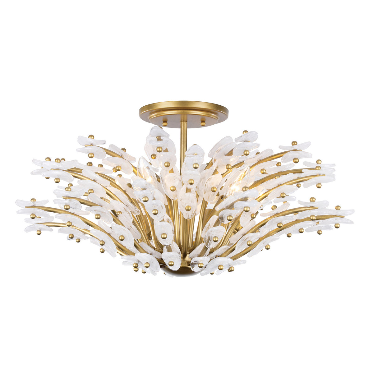 Metropolitan - N3406-870 - Six Light Semi-Flush Mount - Sorra - Painted Legacy Brass