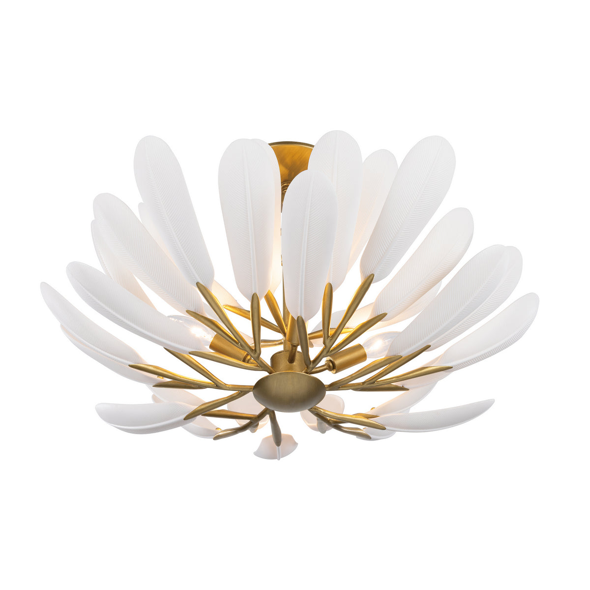 Metropolitan - N3424-870 - Four Light Semi-Flush Mount - Vellinor - Painted Legacy Brass