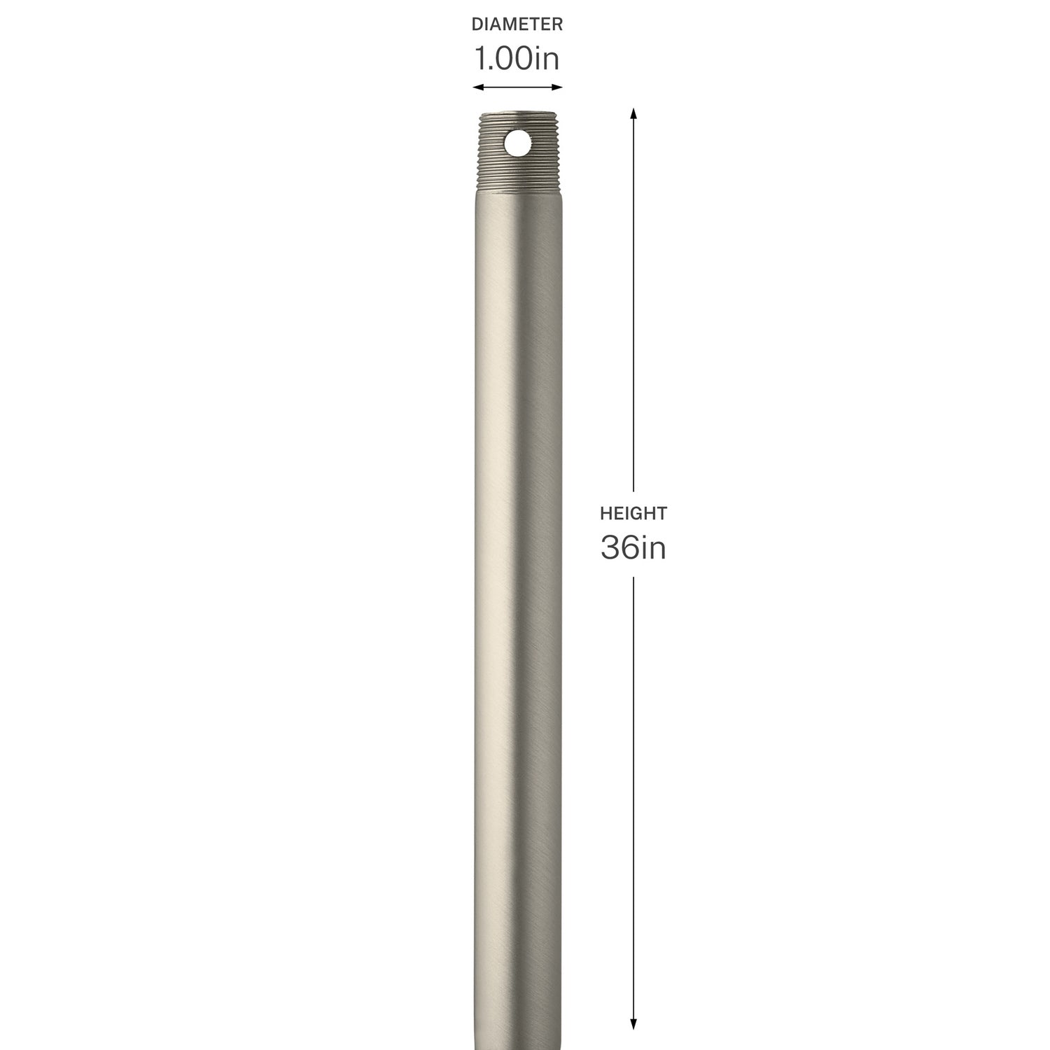 Progress Lighting - C2606-009 - Ceiling Fan Downrod - Downrod - Brushed Nickel