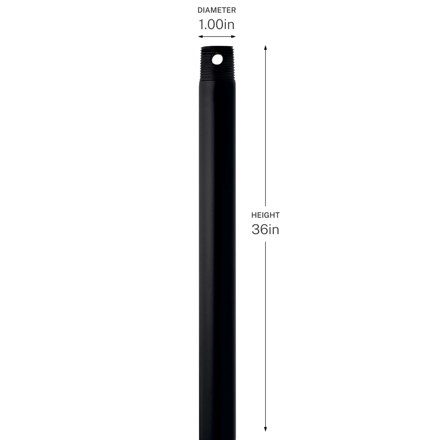 Progress Lighting - C2606-BK - Ceiling Fan Downrod - Downrod - Black (Kichler)