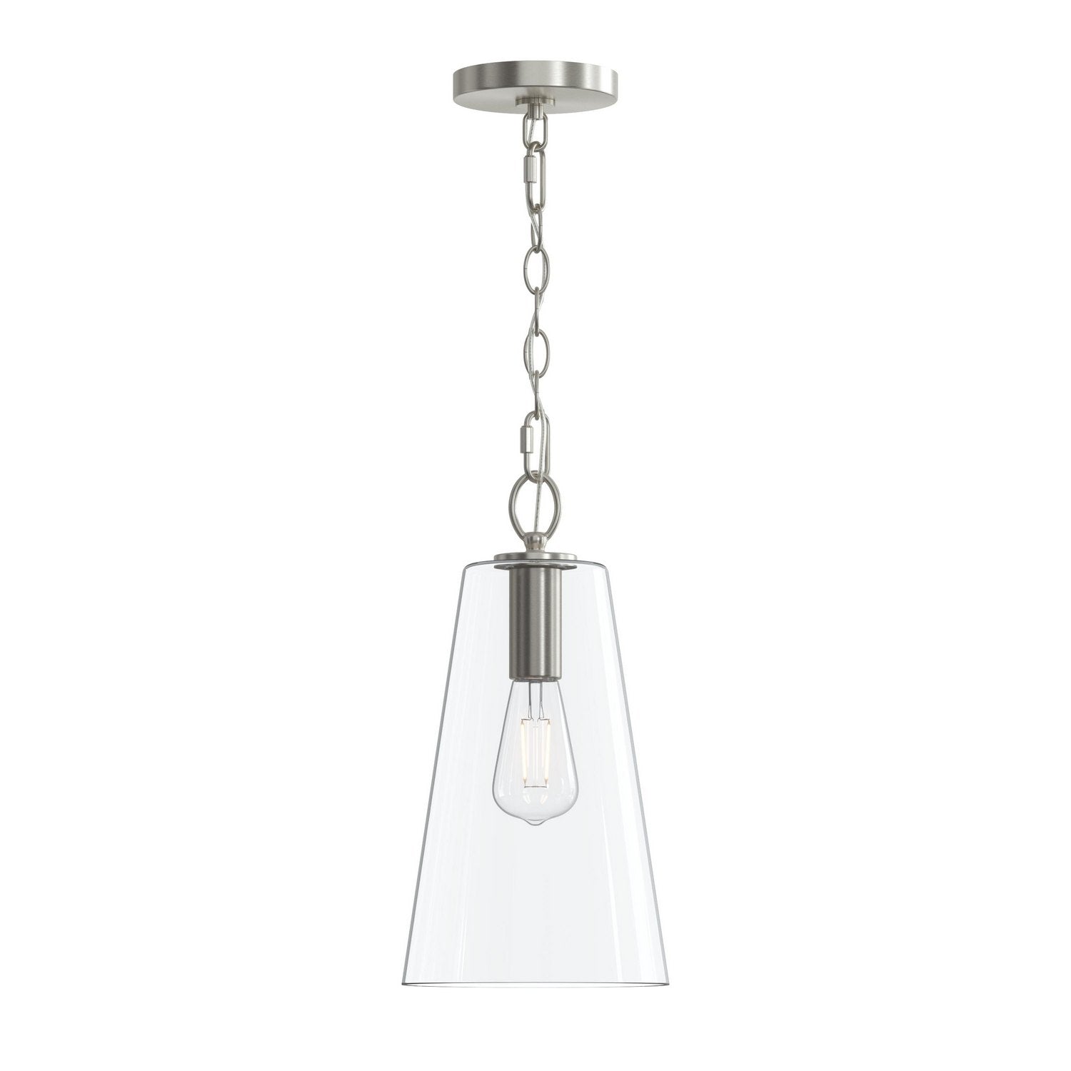 Progress Lighting - P500511-009 - One Light Pendant - Jheni - Brushed Nickel