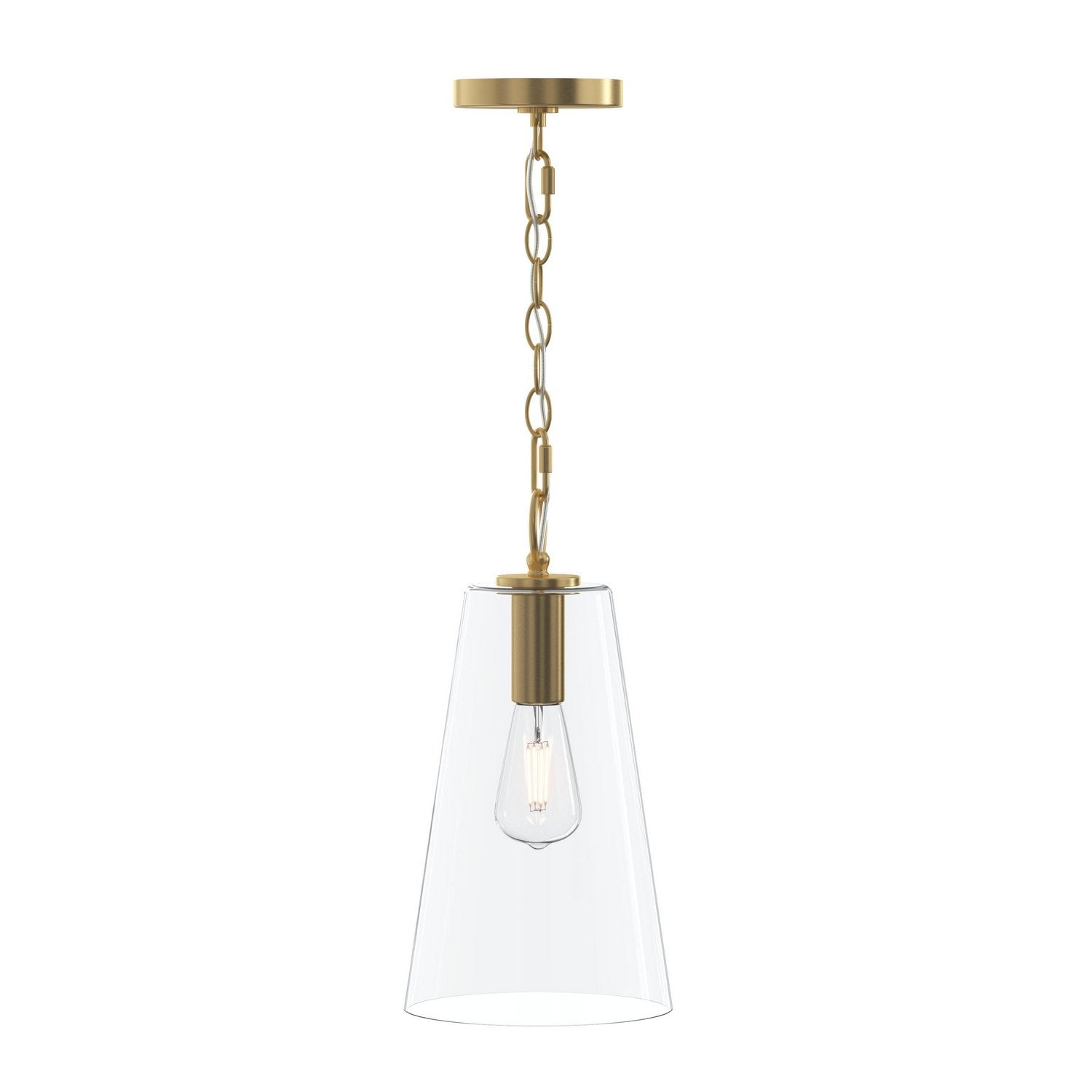 Progress Lighting - P500511-191 - One Light Pendant - Jheni - Brushed Gold