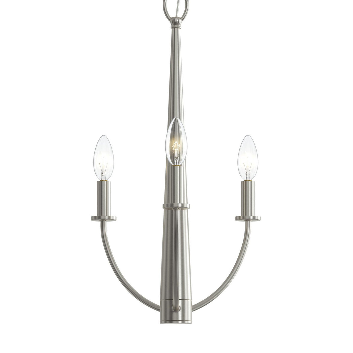 Progress Lighting - P400457-009 - Three Light Chandelier - Jheni - Brushed Nickel