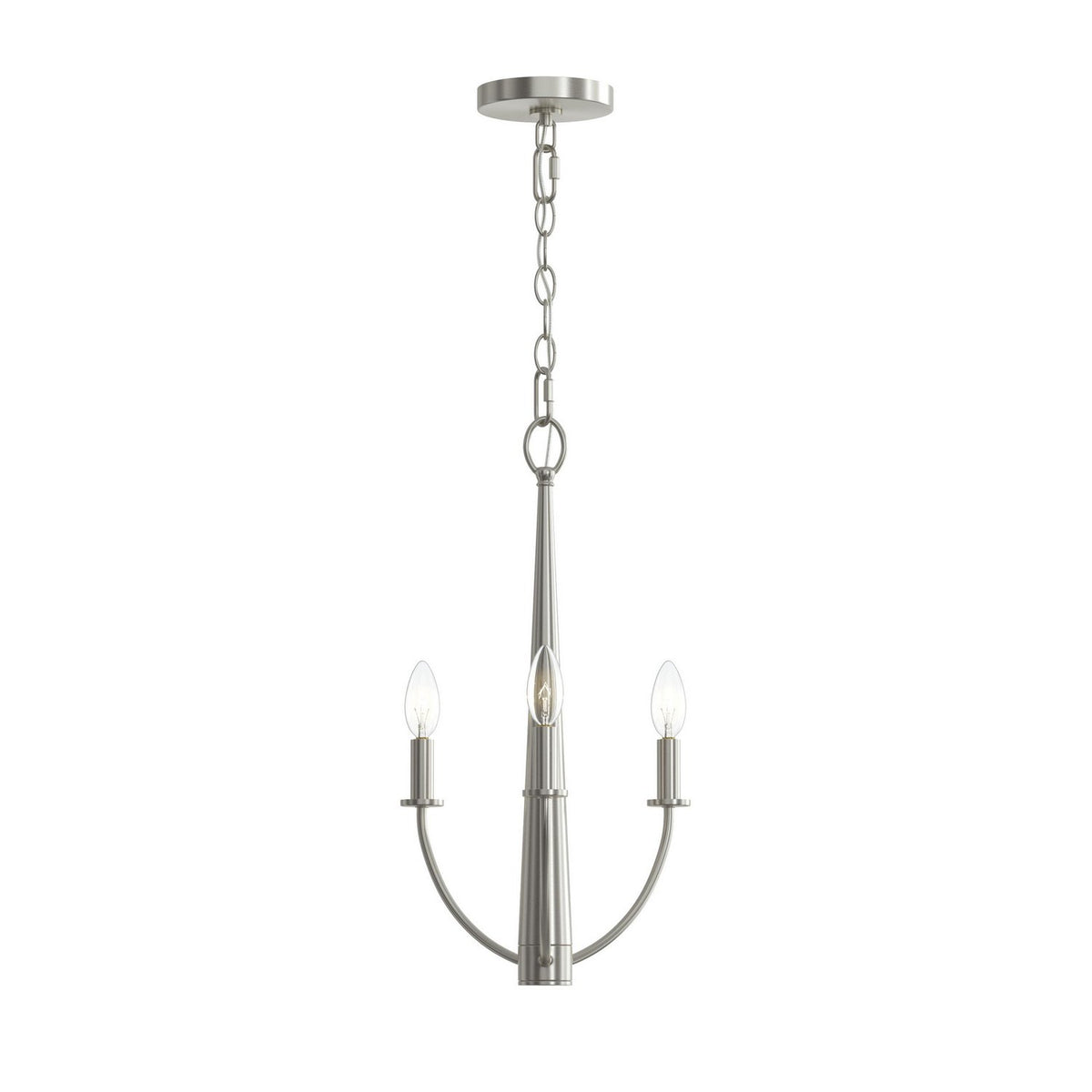 Progress Lighting - P400457-009 - Three Light Chandelier - Jheni - Brushed Nickel