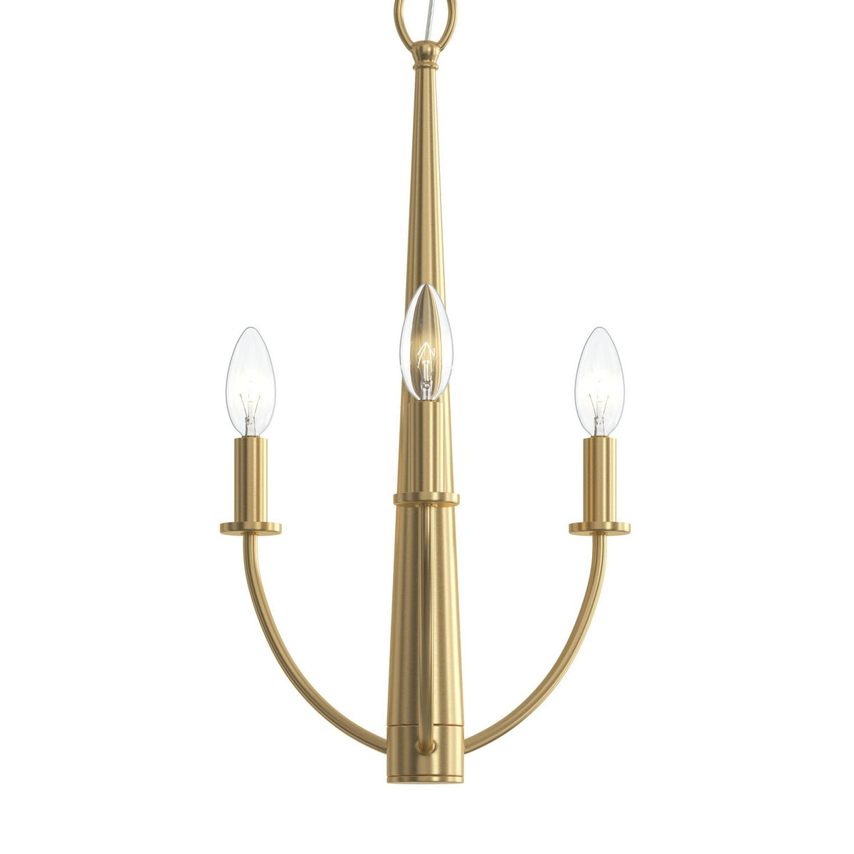Progress Lighting - P400457-191 - Three Light Chandelier - Jheni - Brushed Gold