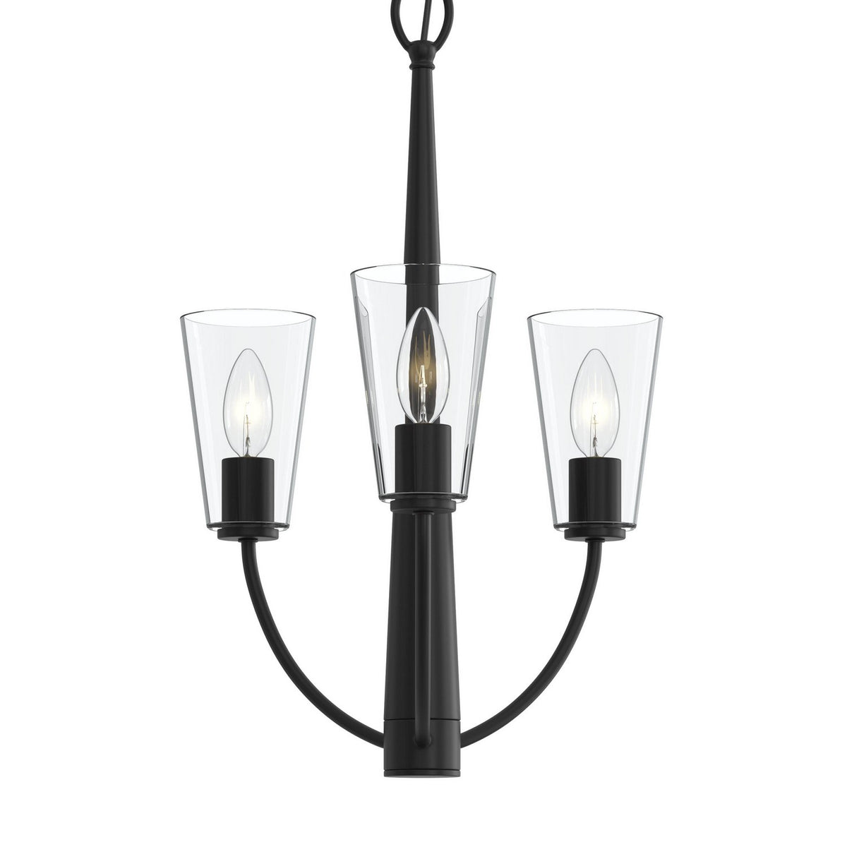 Progress Lighting - P400452-31M - Three Light Chandelier - Jheni - Matte Black