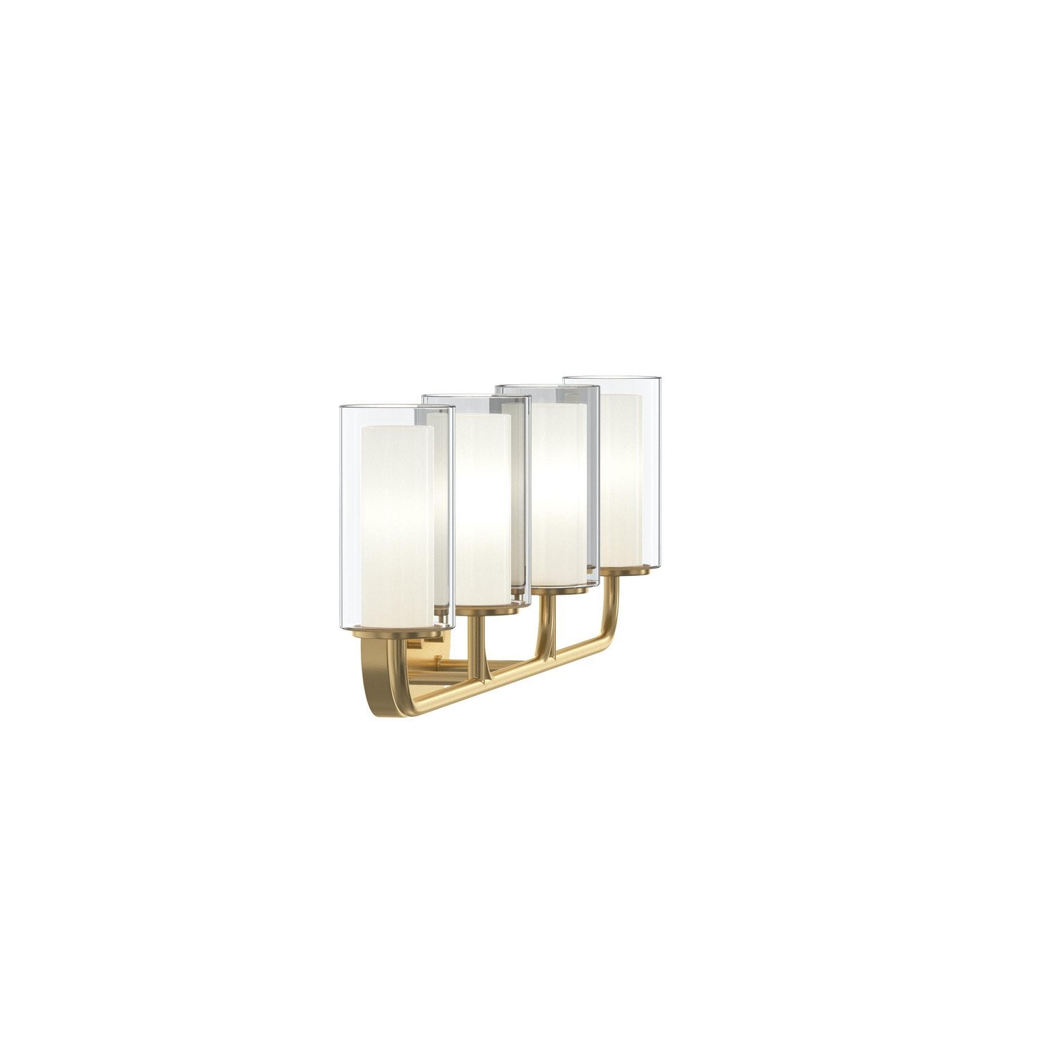 Progress Lighting - P300577-191 - Four Light Bath Vanity - Mack - Brushed Gold