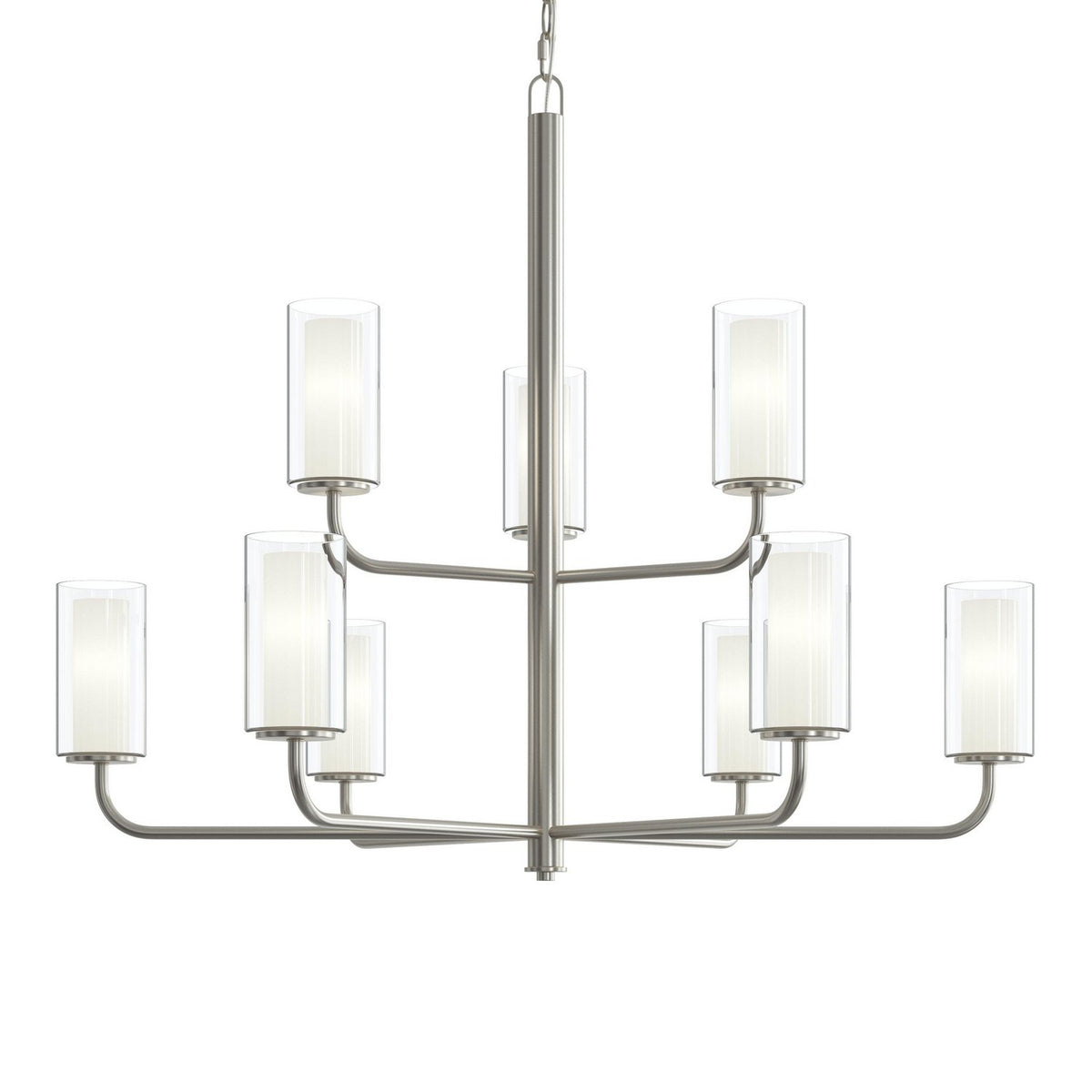 Progress Lighting - P400478-009 - Nine Light Chandelier - Mack - Brushed Nickel