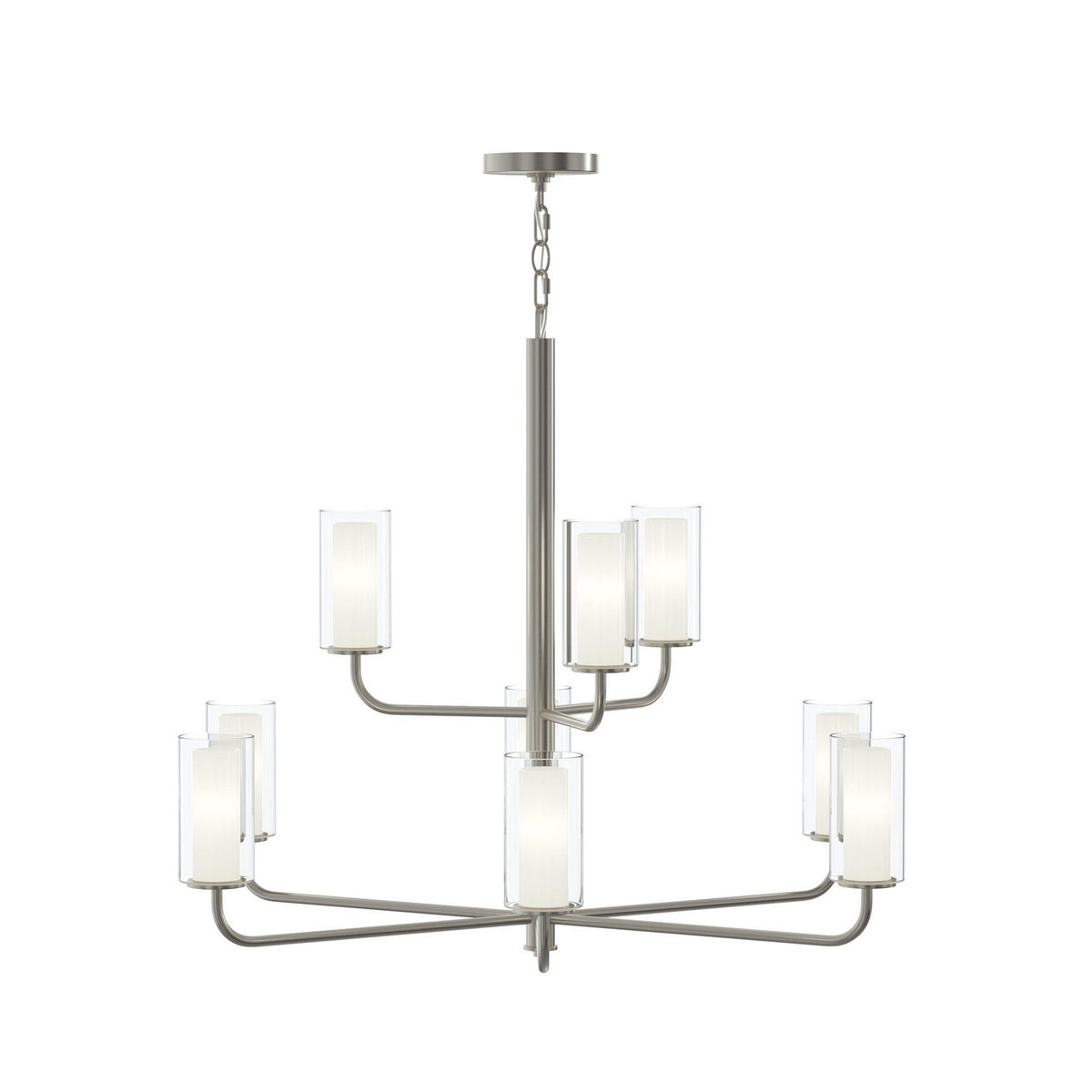 Progress Lighting - P400478-009 - Nine Light Chandelier - Mack - Brushed Nickel