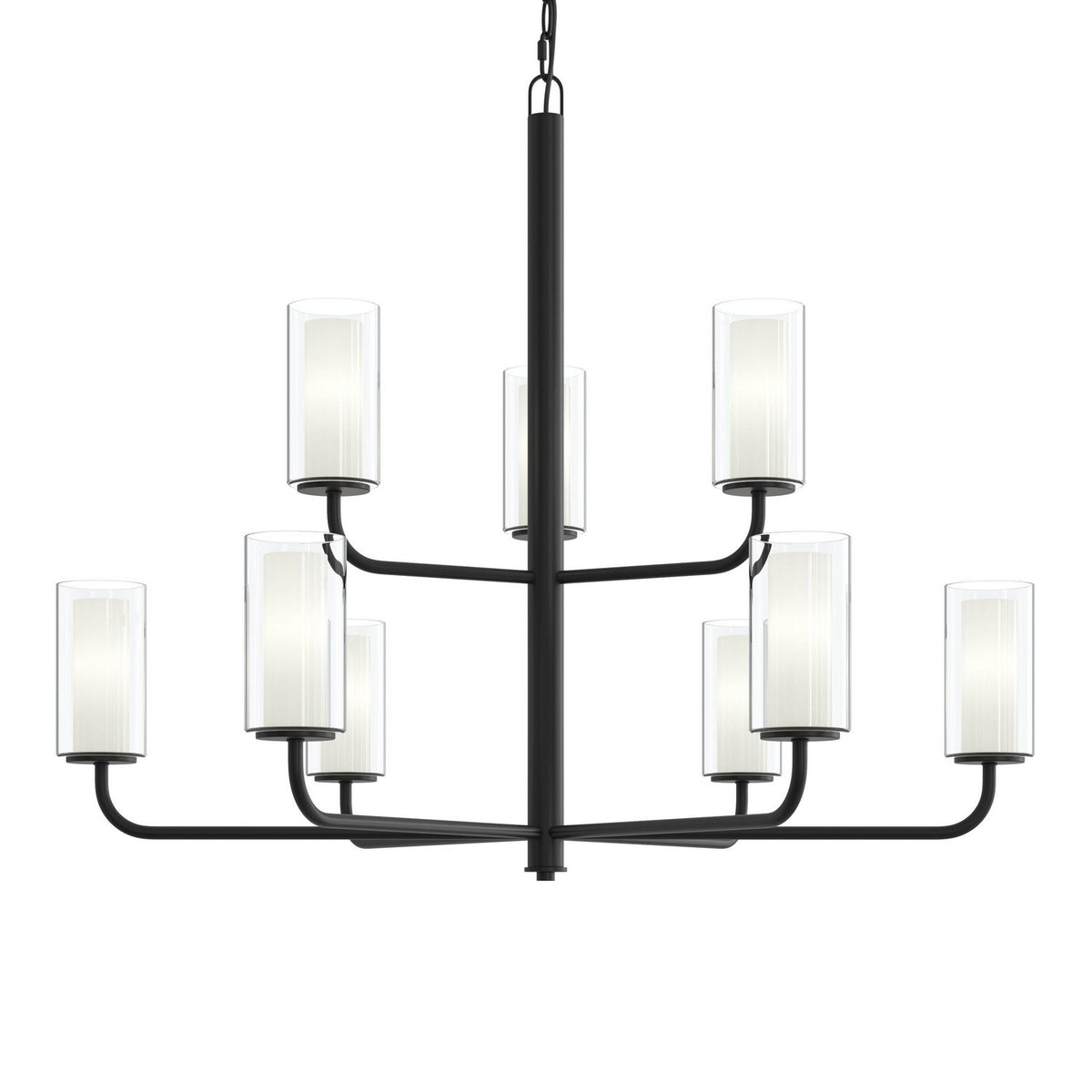 Progress Lighting - P400478-31M - Nine Light Chandelier - Mack - Matte Black