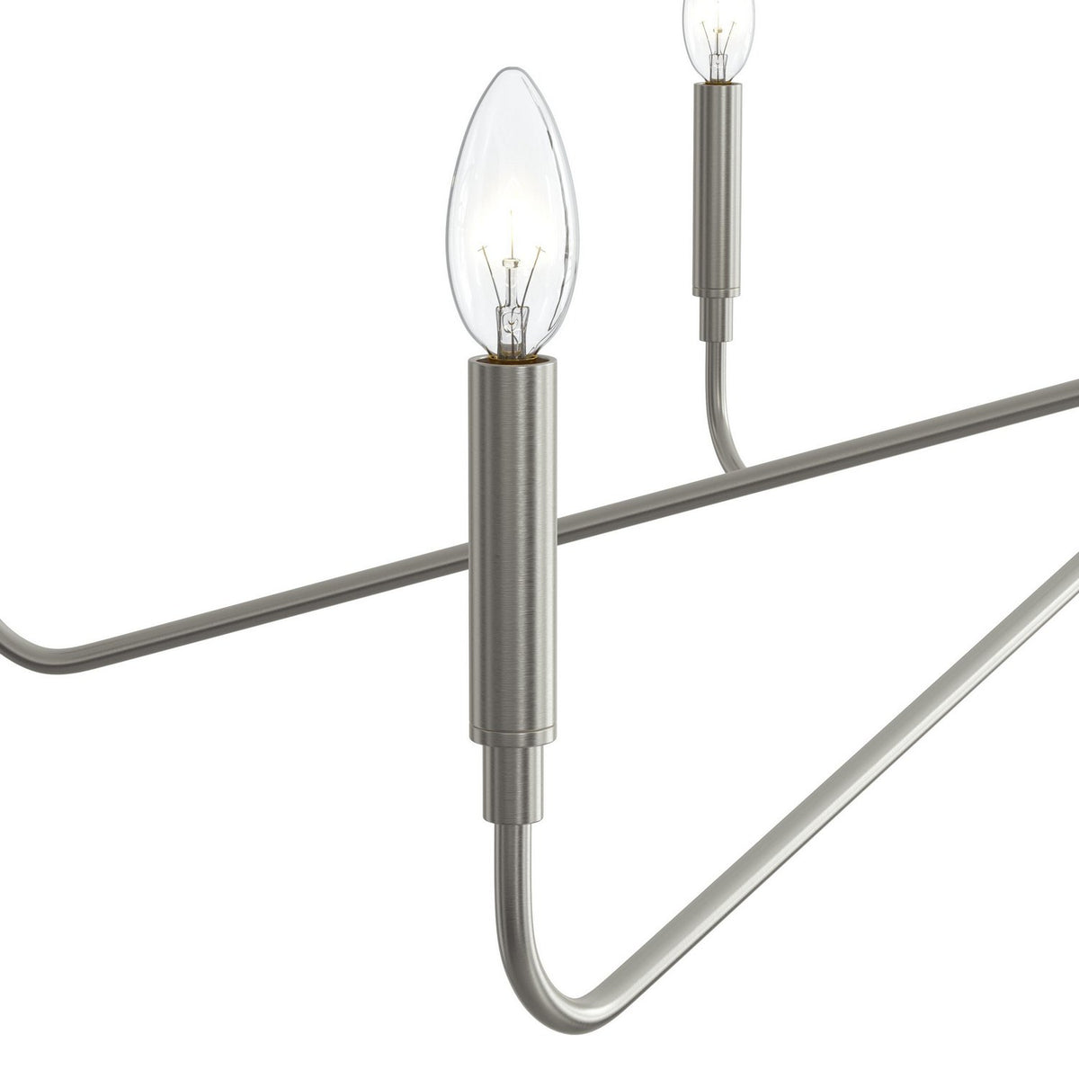 Progress Lighting - P400472-009 - Six Light Chandelier - Pilar - Brushed Nickel