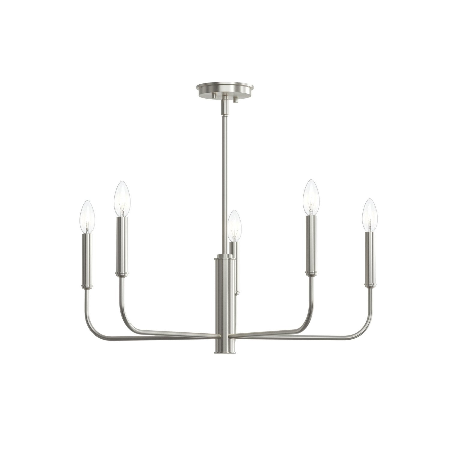 Progress Lighting - P400446-009 - Five Light Chandelier - Reines - Brushed Nickel