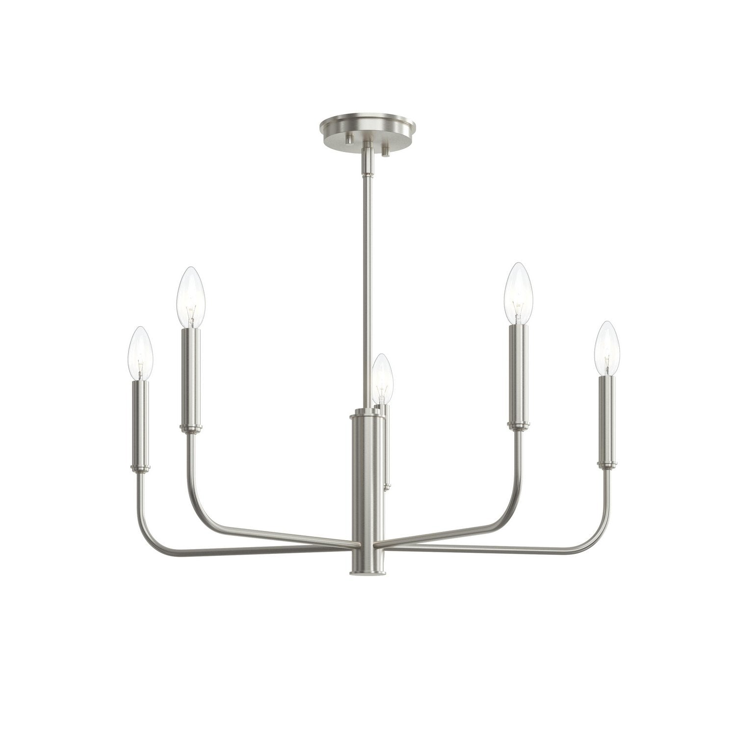 Progress Lighting - P400446-009 - Five Light Chandelier - Reines - Brushed Nickel