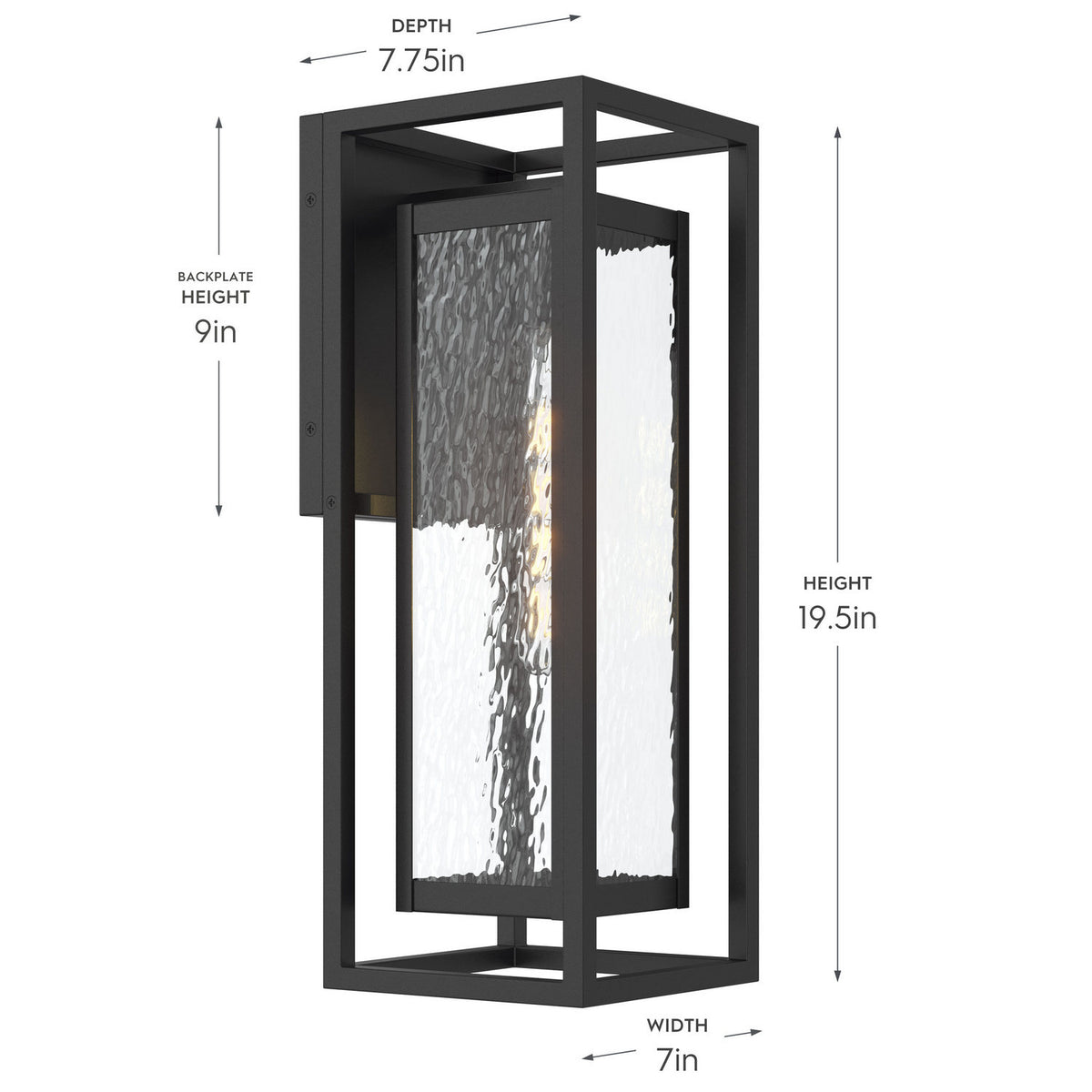 Progress Lighting - P560411-031 - One Light Outdoor Wall Mount - Shaw - Black