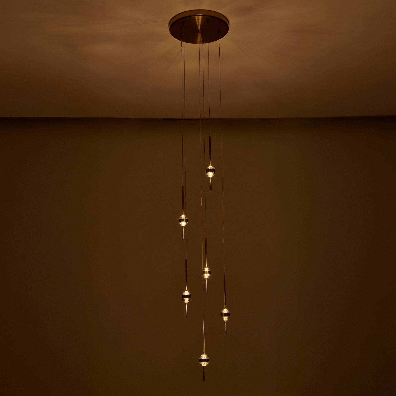 Allegri - 047652-044-FR001 - LED Chandelier - Goccia - Winter Brass