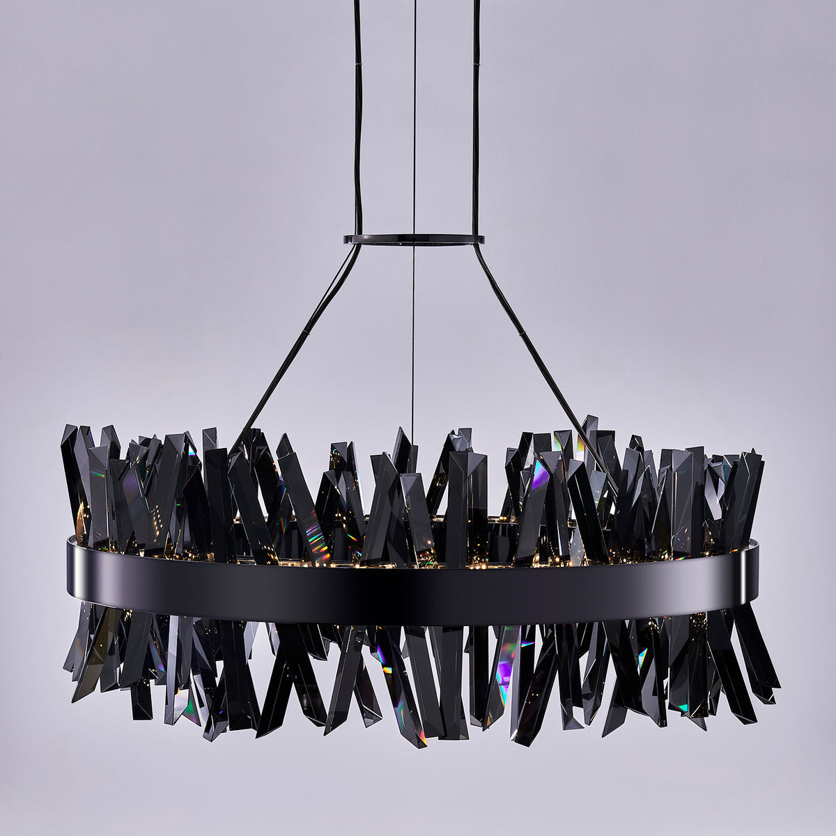 Allegri - 030255-184 - LED Chandelier - Glacier - Black Nickel