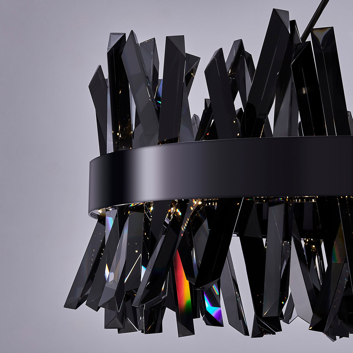 Allegri - 030255-184 - LED Chandelier - Glacier - Black Nickel