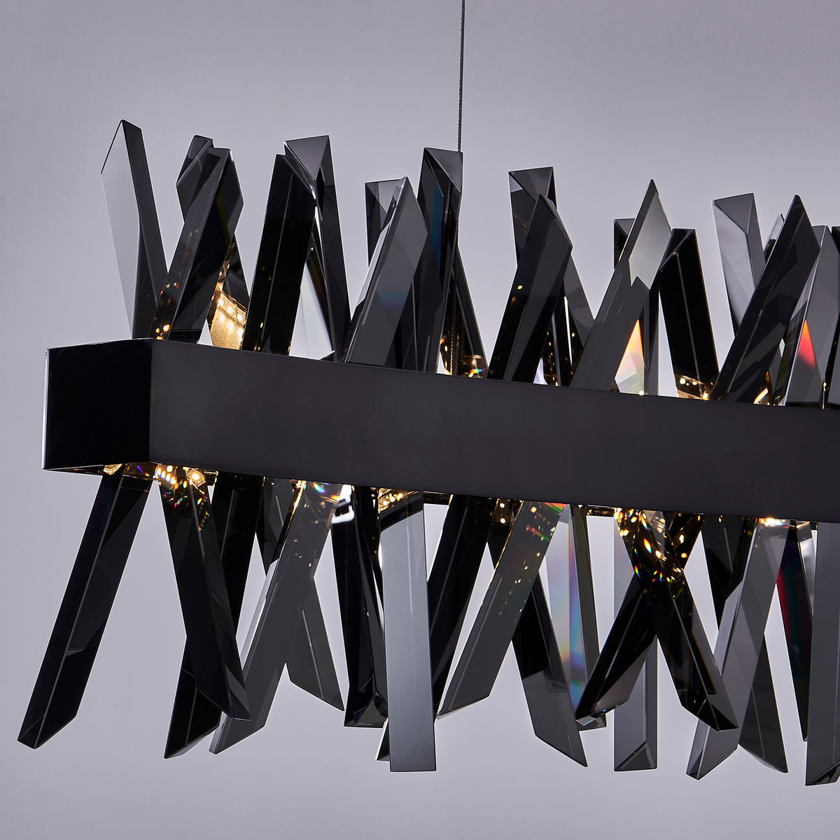 Allegri - 030258-184 - LED Linear Pendant - Glacier - Black Nickel