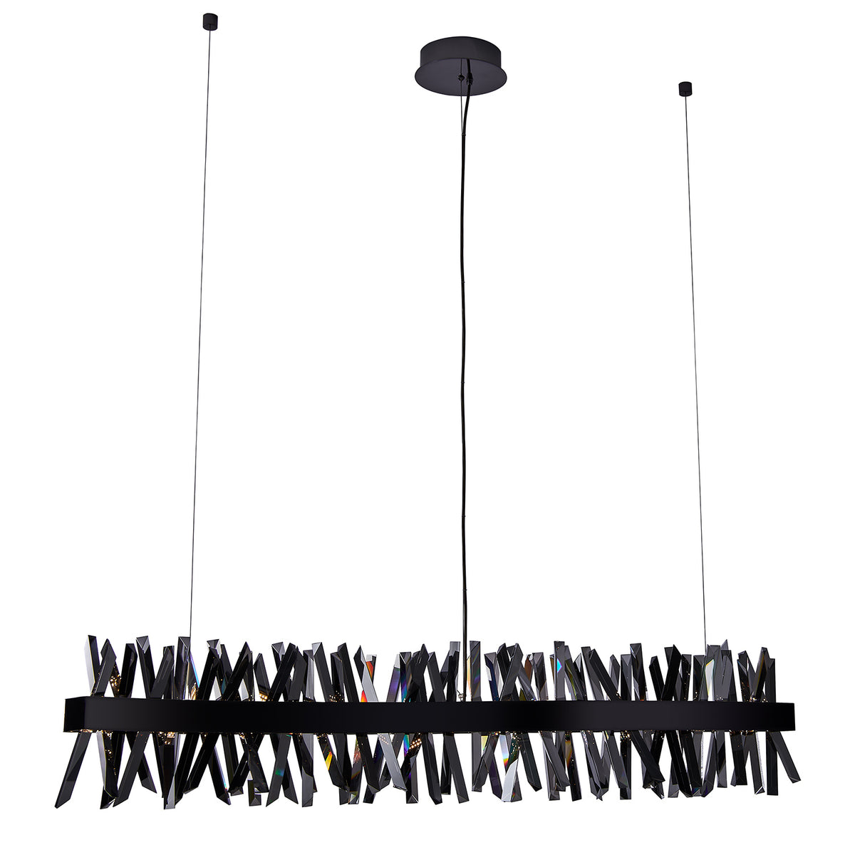 Allegri - 030258-184 - LED Linear Pendant - Glacier - Black Nickel