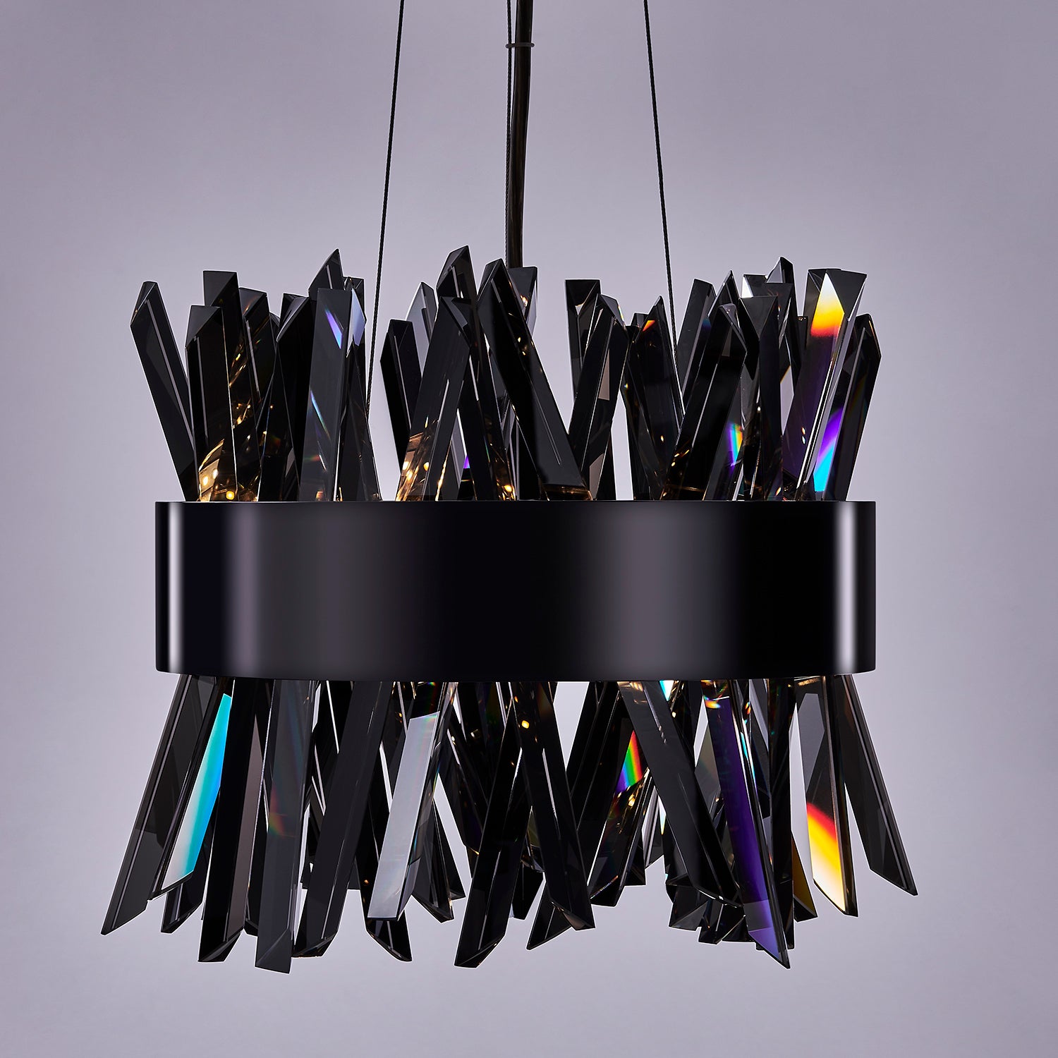 Allegri - 030210-184 - LED Pendant - Glacier - Black Nickel