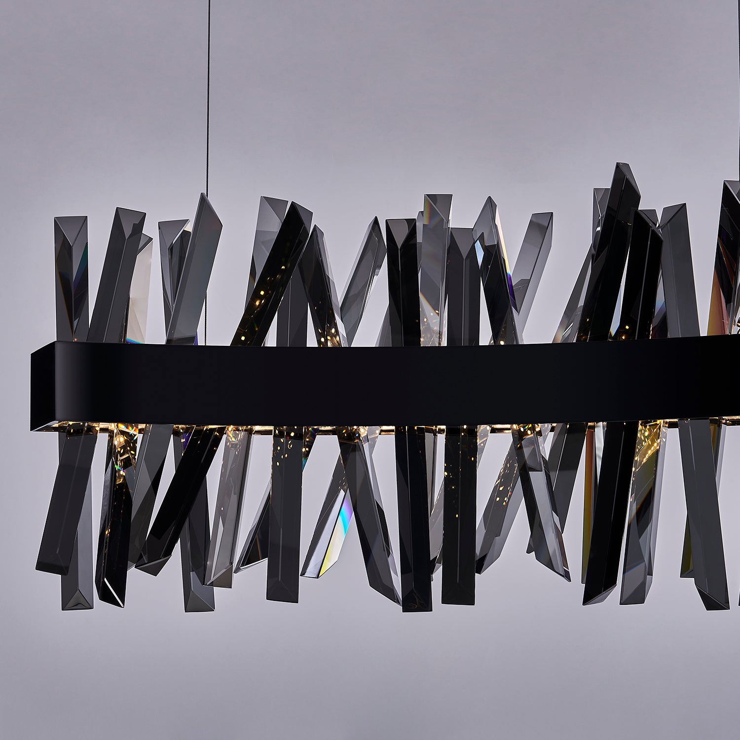 Allegri - 030250-184 - LED Linear Pendant - Glacier - Black Nickel