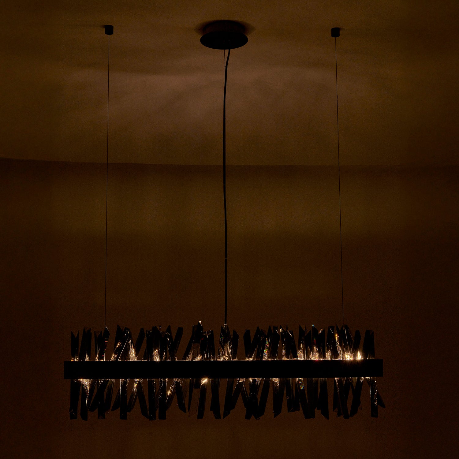 Allegri - 030250-184 - LED Linear Pendant - Glacier - Black Nickel