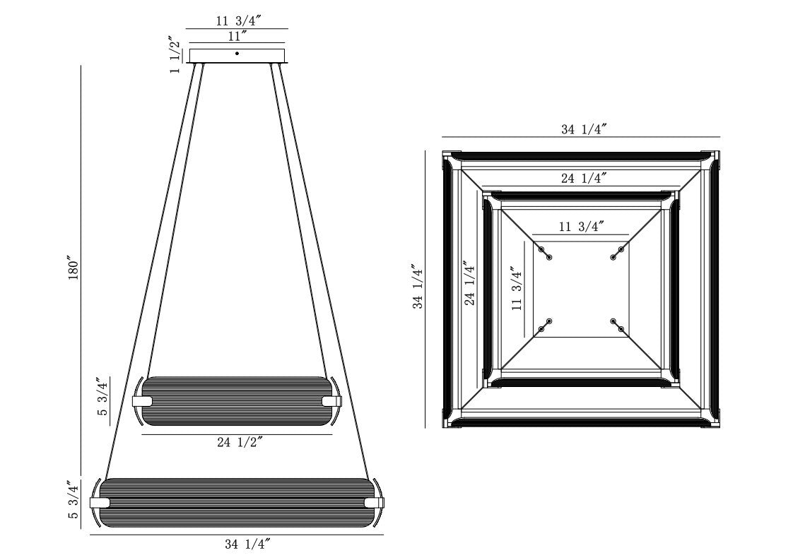 Eurofase - 50054-015 - LED Chandelier - Neoness - Matte Black