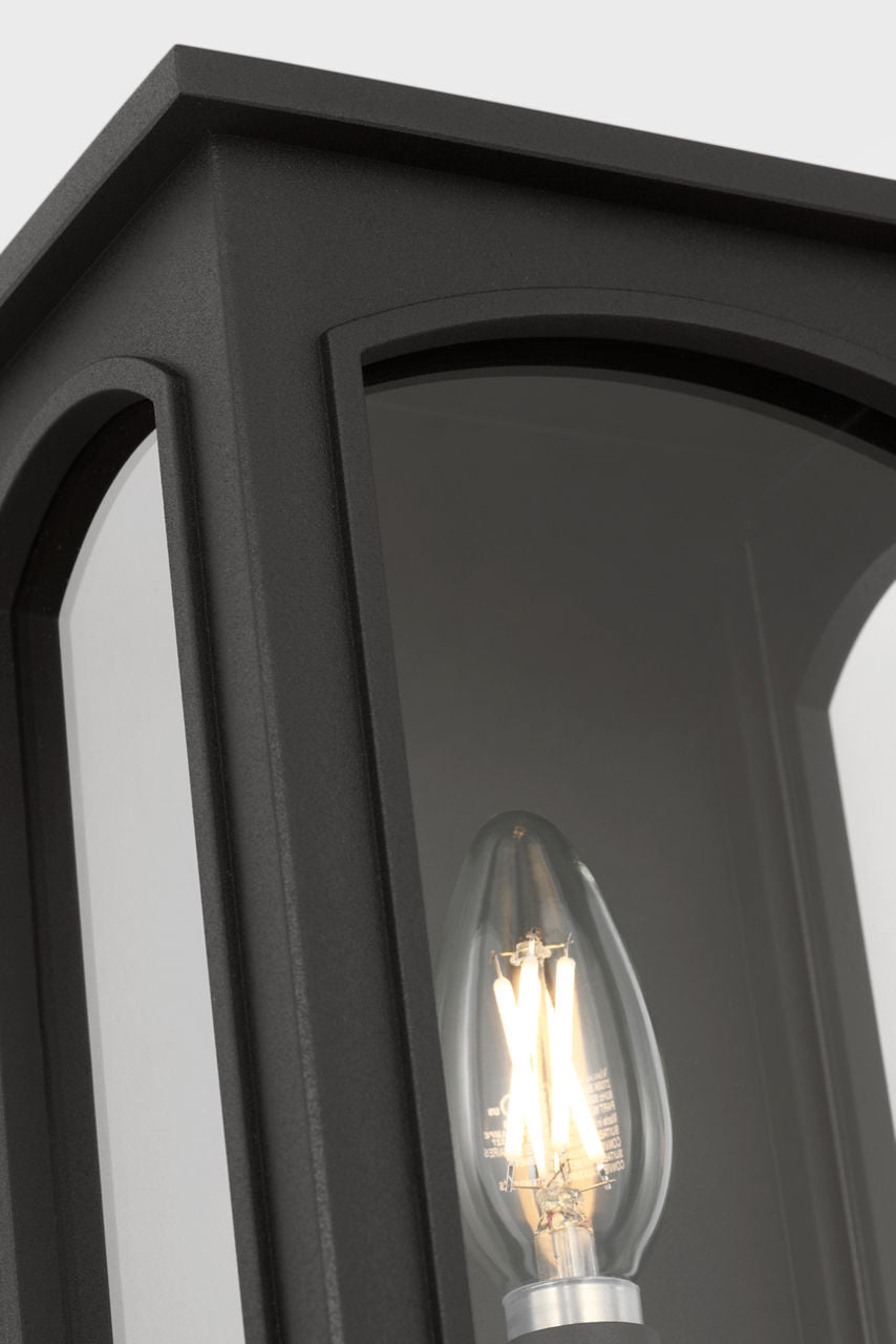 Visual Comfort Studio - CO1551TXB - One Light Wall Lantern - Modesto - Textured Black/Textured Black