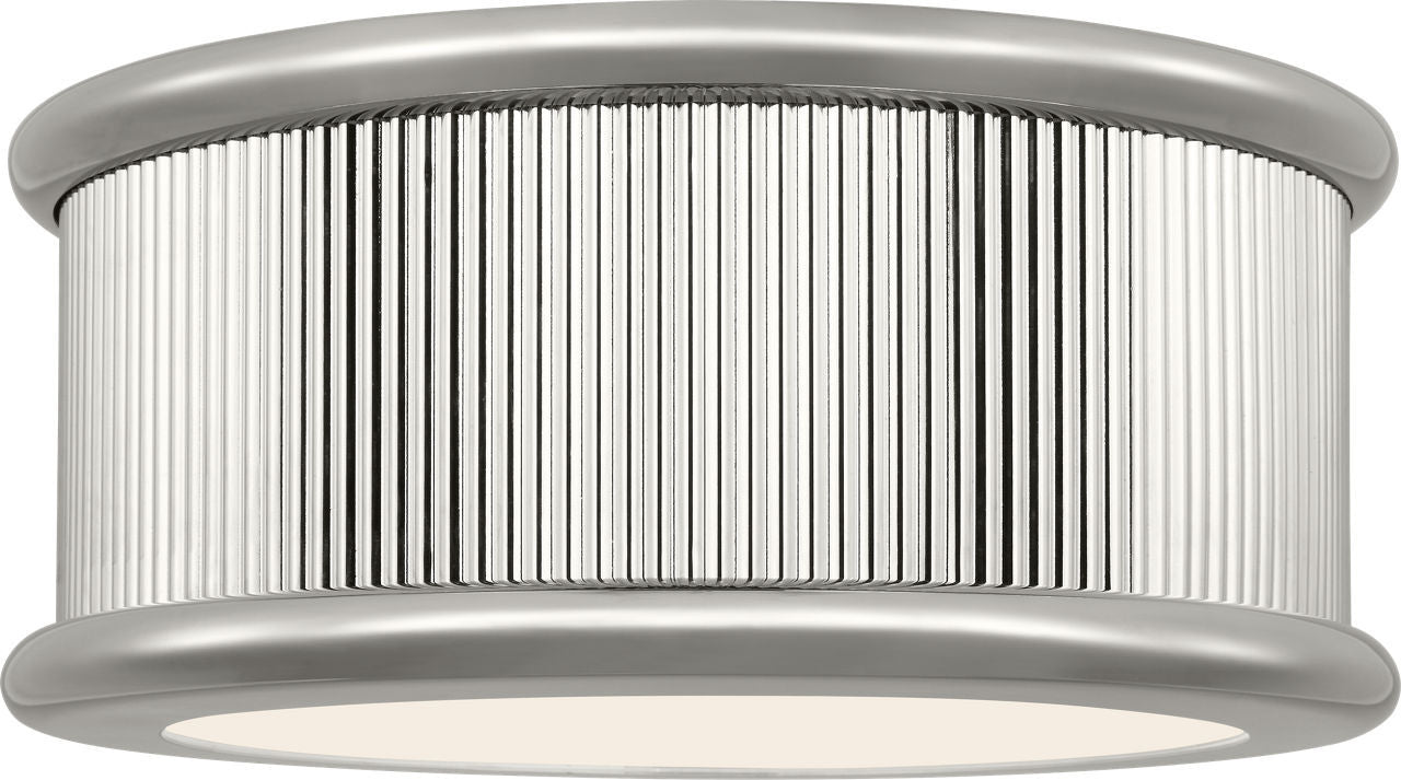 Visual Comfort Studio - PCF1033PN - Three Light Flush Mount - Ritz - Polished Nickel/Polished Nickel