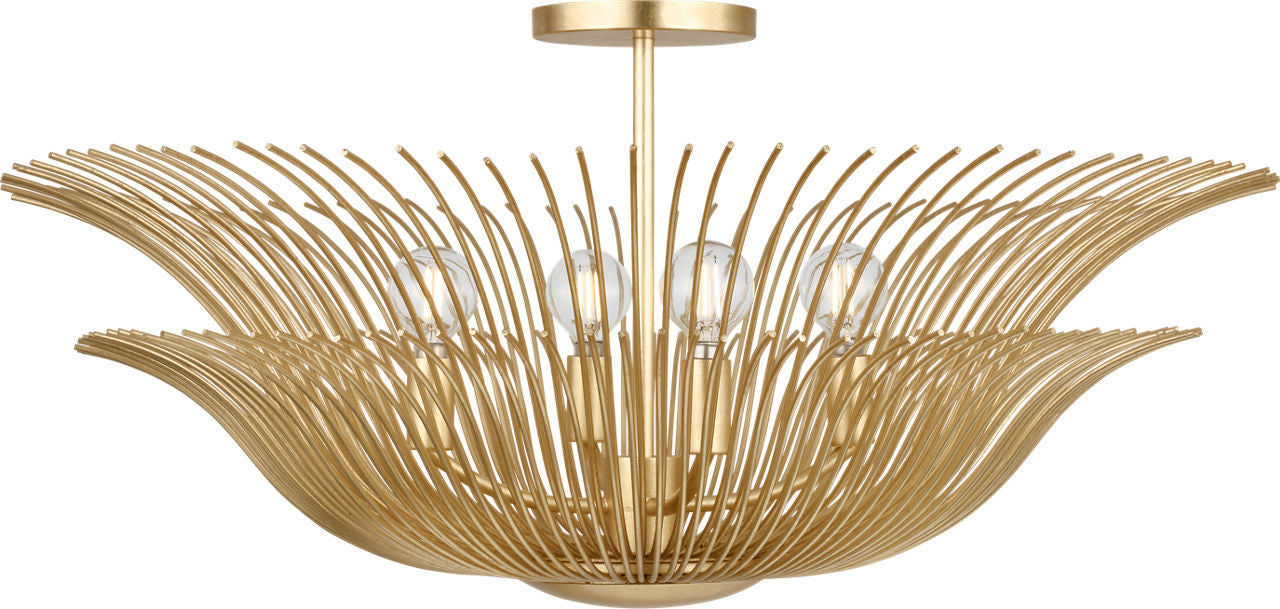 Visual Comfort Studio - LXF1024GD - Four Light Flush Mount - Dorelle - Gild/Gild