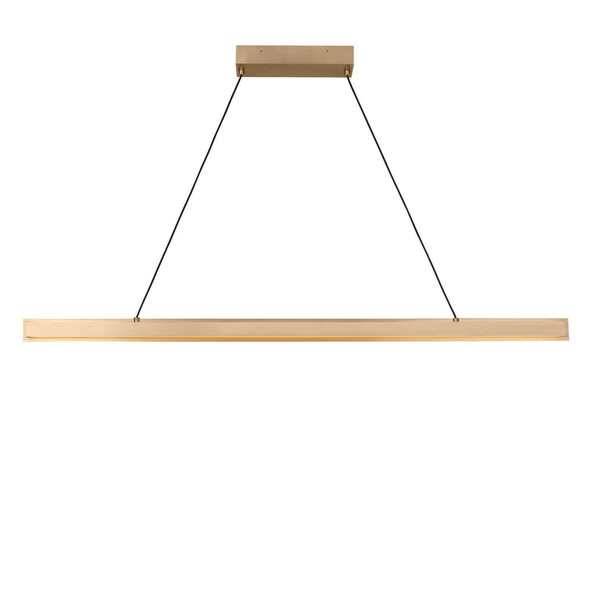 Generation Lighting - GLC1911SB - Linear Chandelier - Aro - Satin Brass