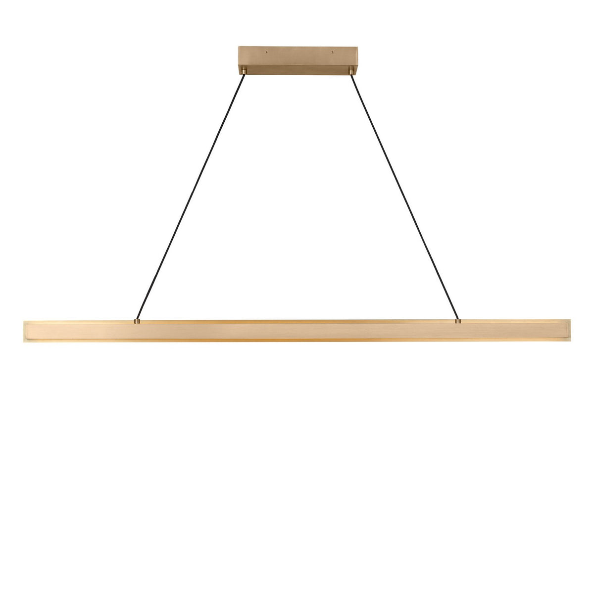 Generation Lighting - GLC1911SB - Linear Chandelier - Aro - Satin Brass