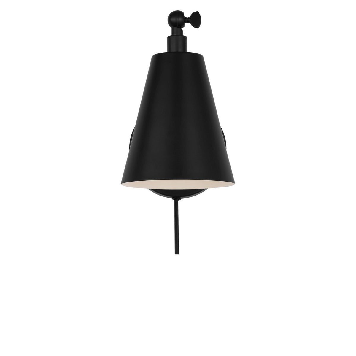 Generation Lighting - GLW2001MBK - One Light Wall Sconce - Drae - Midnight Black