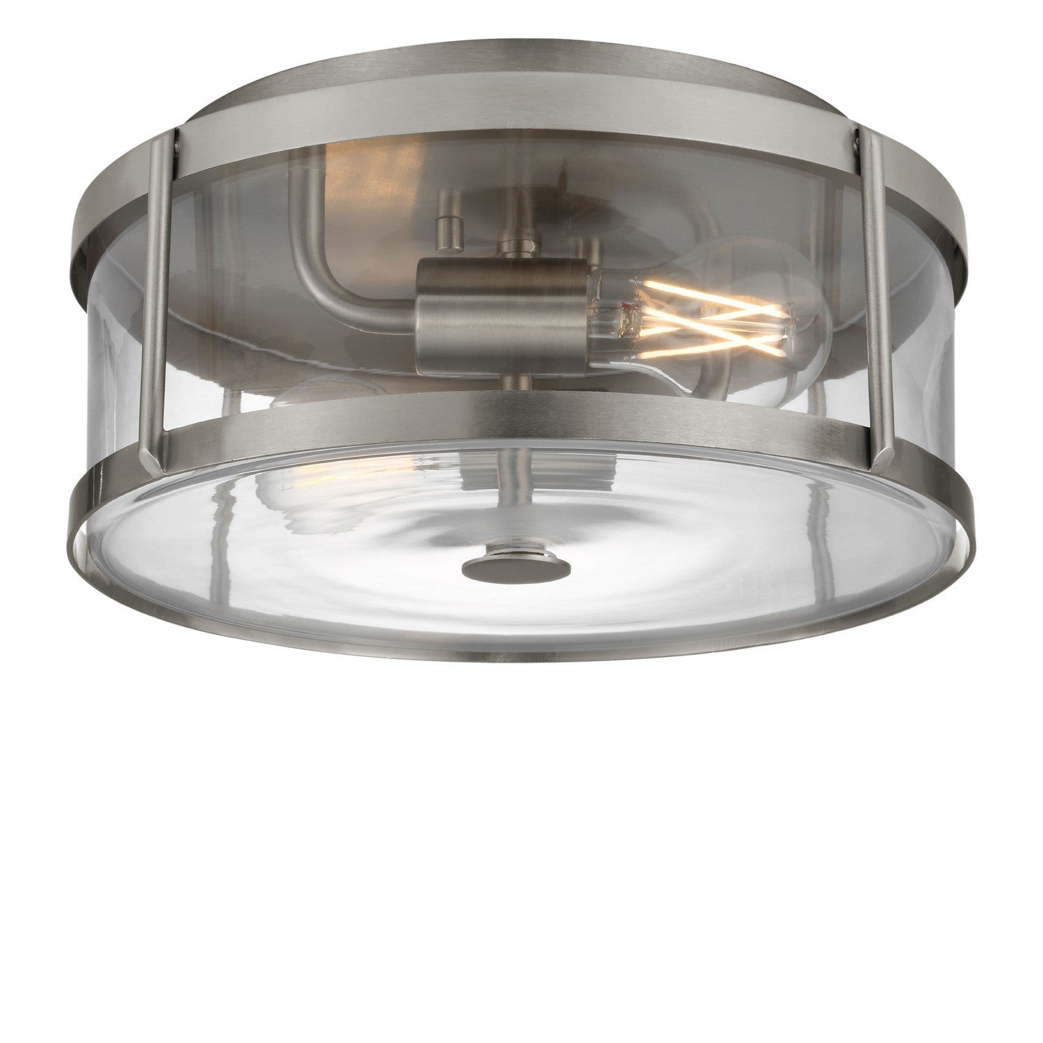 Generation Lighting - GLF1732BNE - Two Light Flush Mount - Lumra - Brushed Nickel