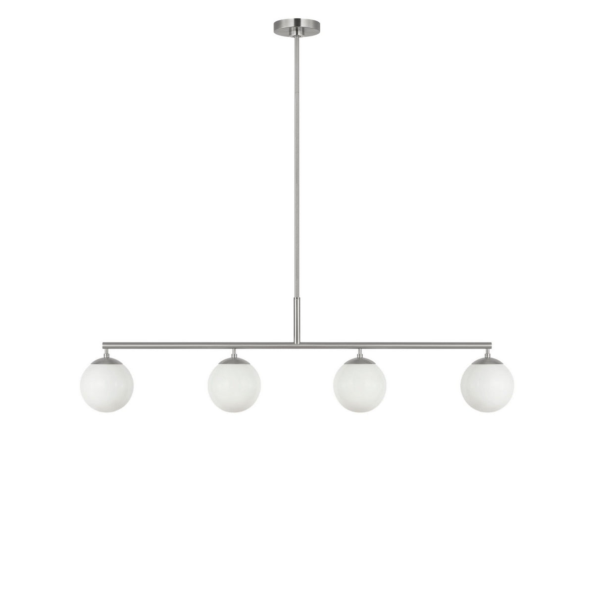 Generation Lighting - GLC1814BN - Four Light Linear Chandelier - Nube - Brushed Nickel