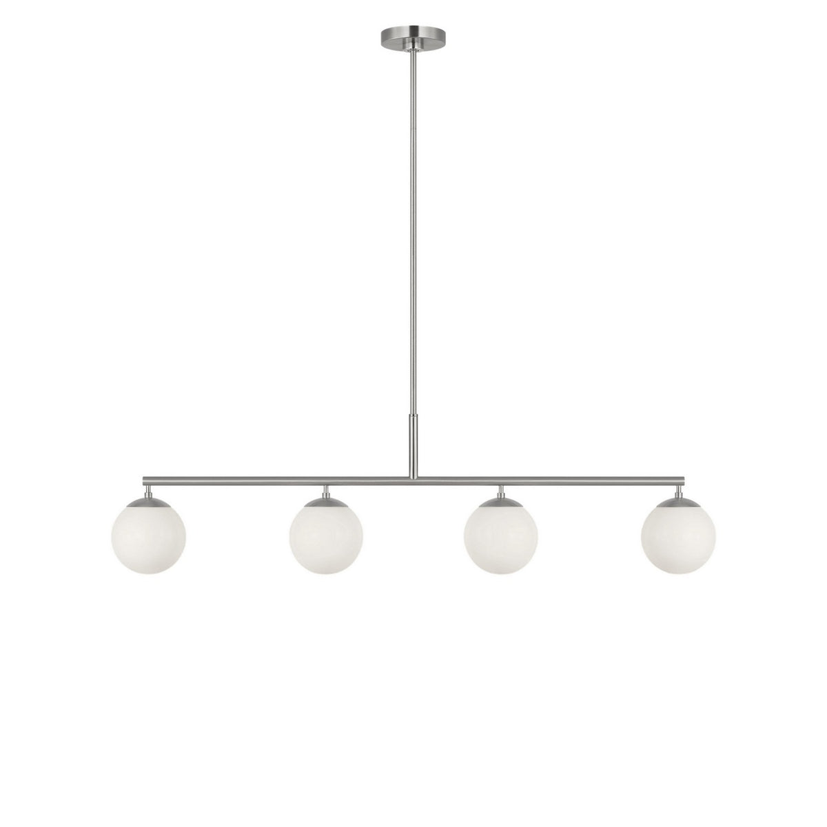 Generation Lighting - GLC1814BN - Four Light Linear Chandelier - Nube - Brushed Nickel