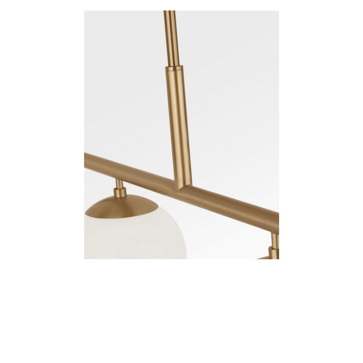 Generation Lighting - GLC1814SB - Four Light Linear Chandelier - Nube - Satin Brass