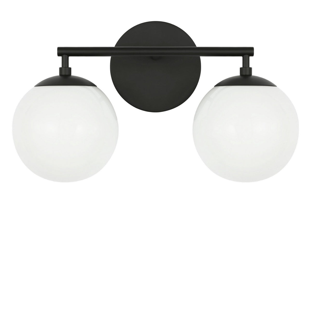 Generation Lighting - GLV1842MBK - Two Light Vanity - Nube - Midnight Black