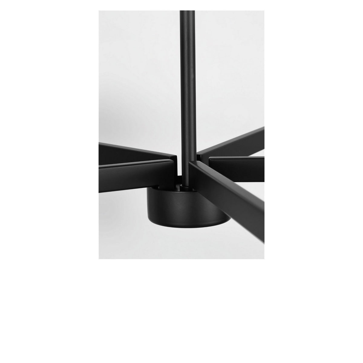Generation Lighting - GLC2068MBKE - Eight Light Chandelier - Zentro - Midnight Black