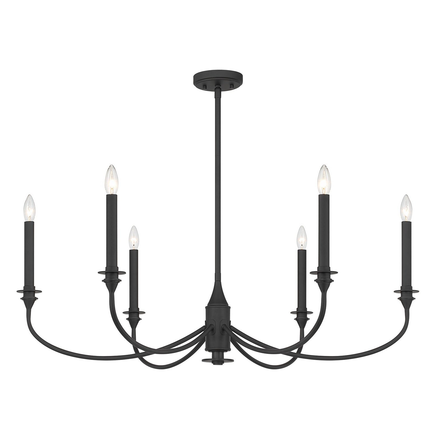 Savoy House - 1-1500-6-89 - Six Light Chandelier - Coventry - Matte Black