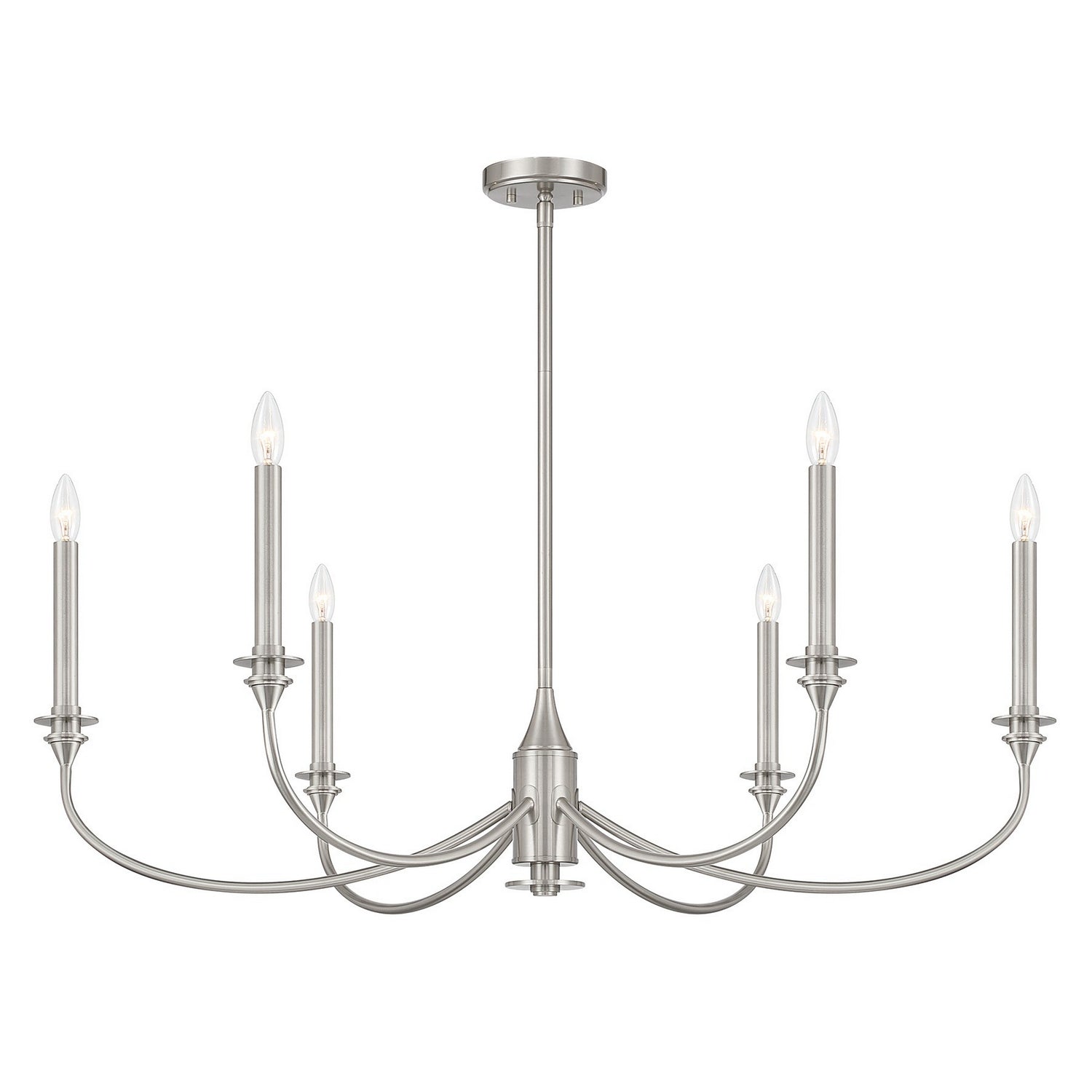 Savoy House - 1-1500-6-SN - Six Light Chandelier - Coventry - Satin Nickel
