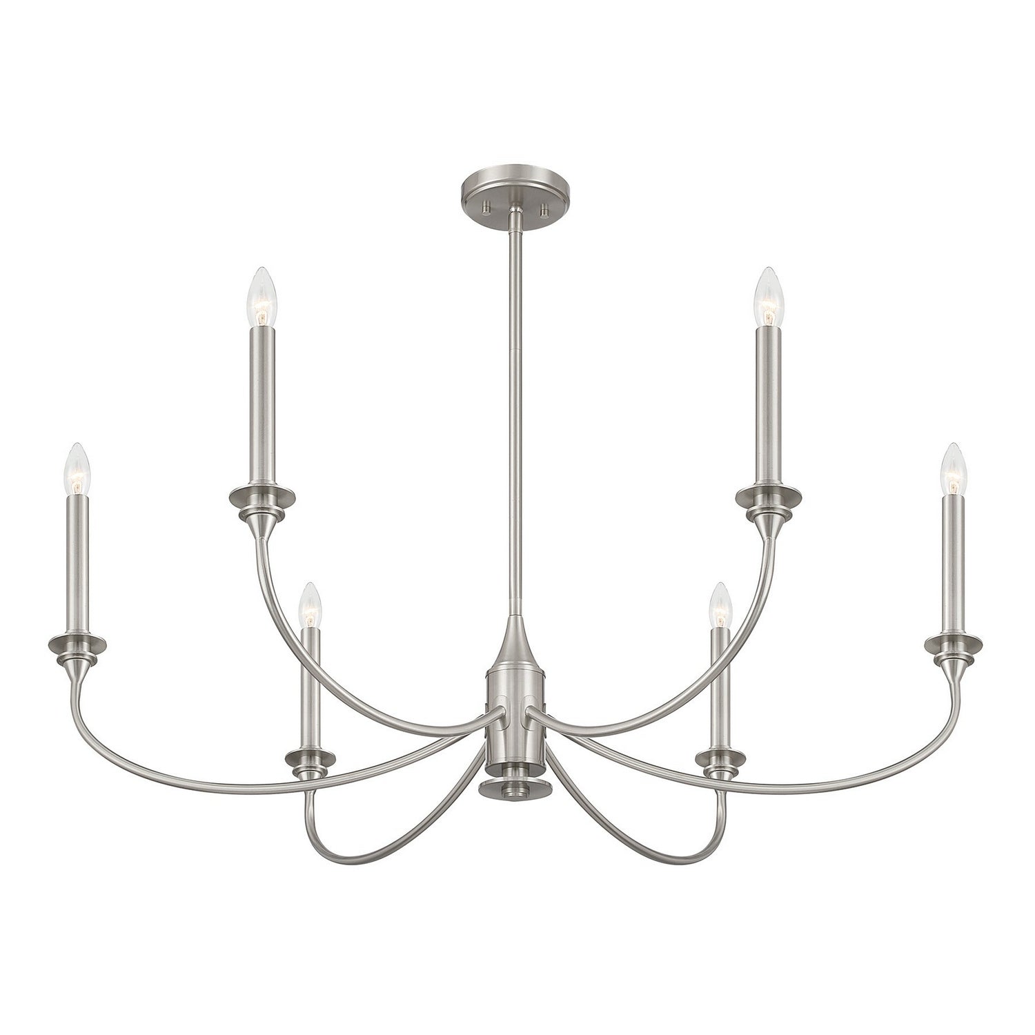 Savoy House - 1-1500-6-SN - Six Light Chandelier - Coventry - Satin Nickel