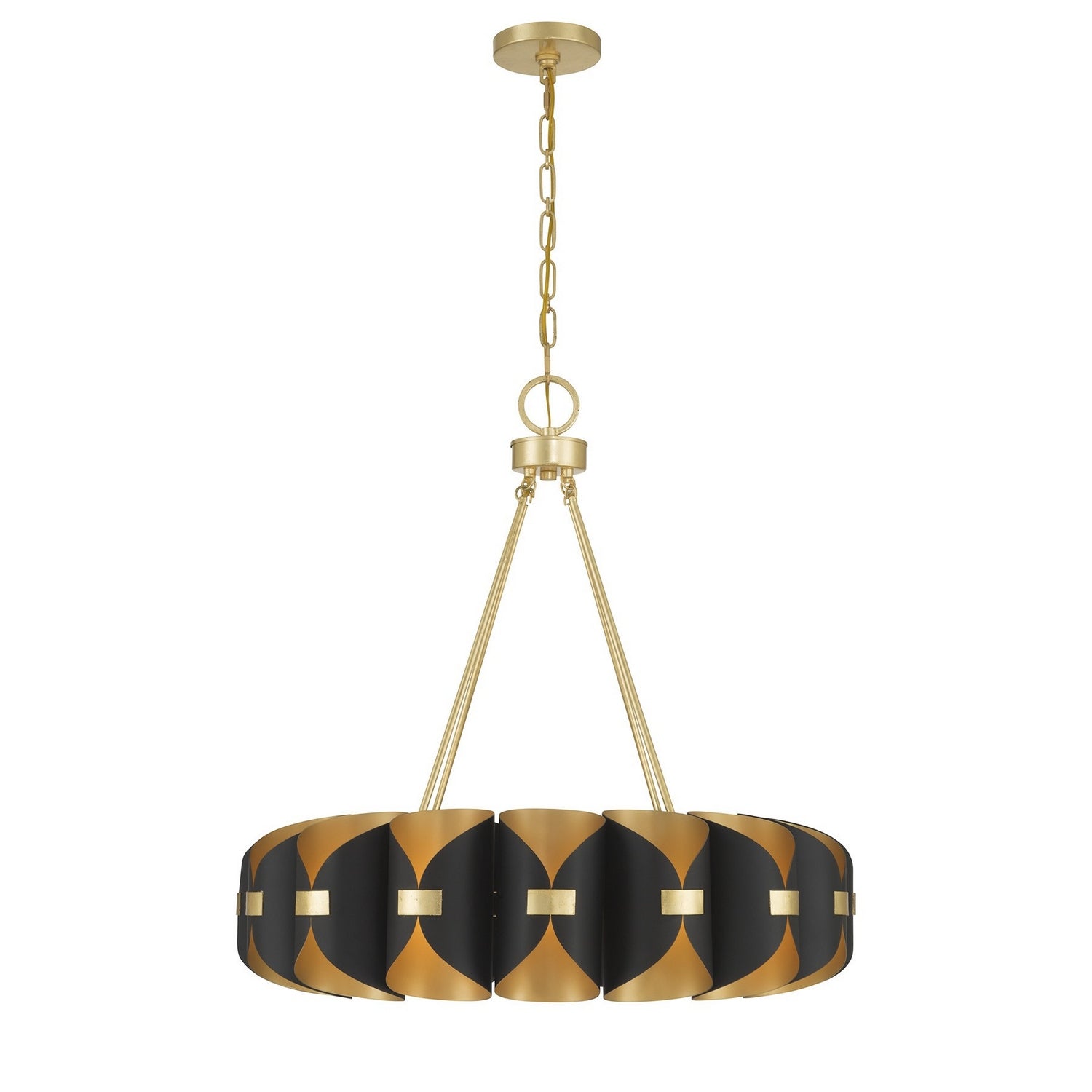 Savoy House - 1-2414-16-343 - LED Chandelier - Pelham - Black Cashmere/True Gold