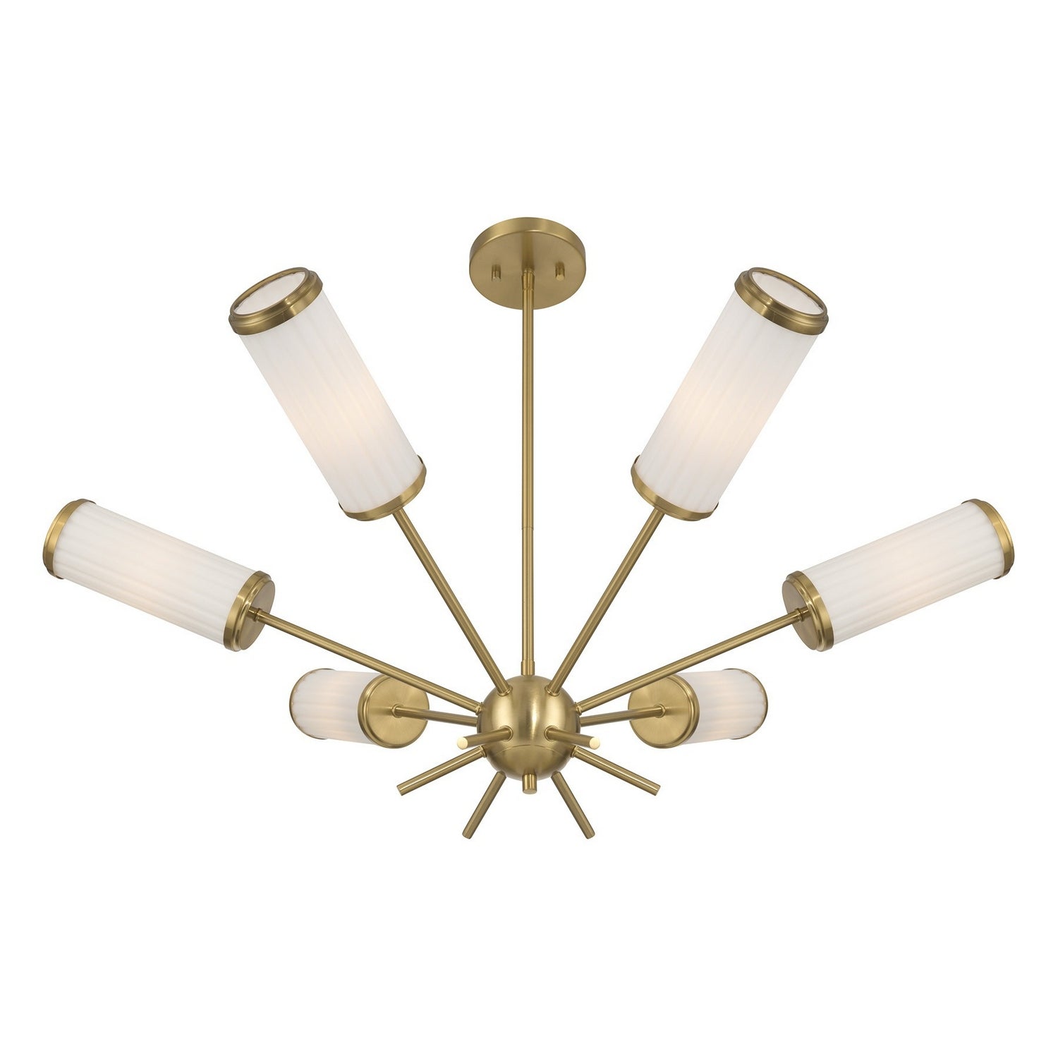 Savoy House - 1-3198-6-322 - Six Light Chandelier - Denison - Warm Brass